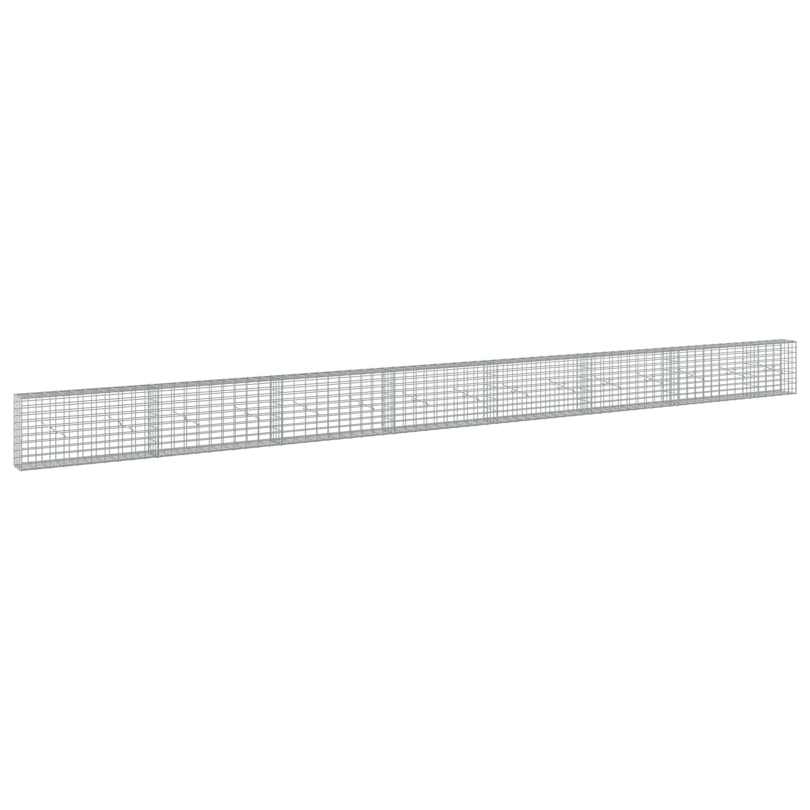 Gabion z žico 5 mm in mrežo 5x10 cm 750x20x50 cm