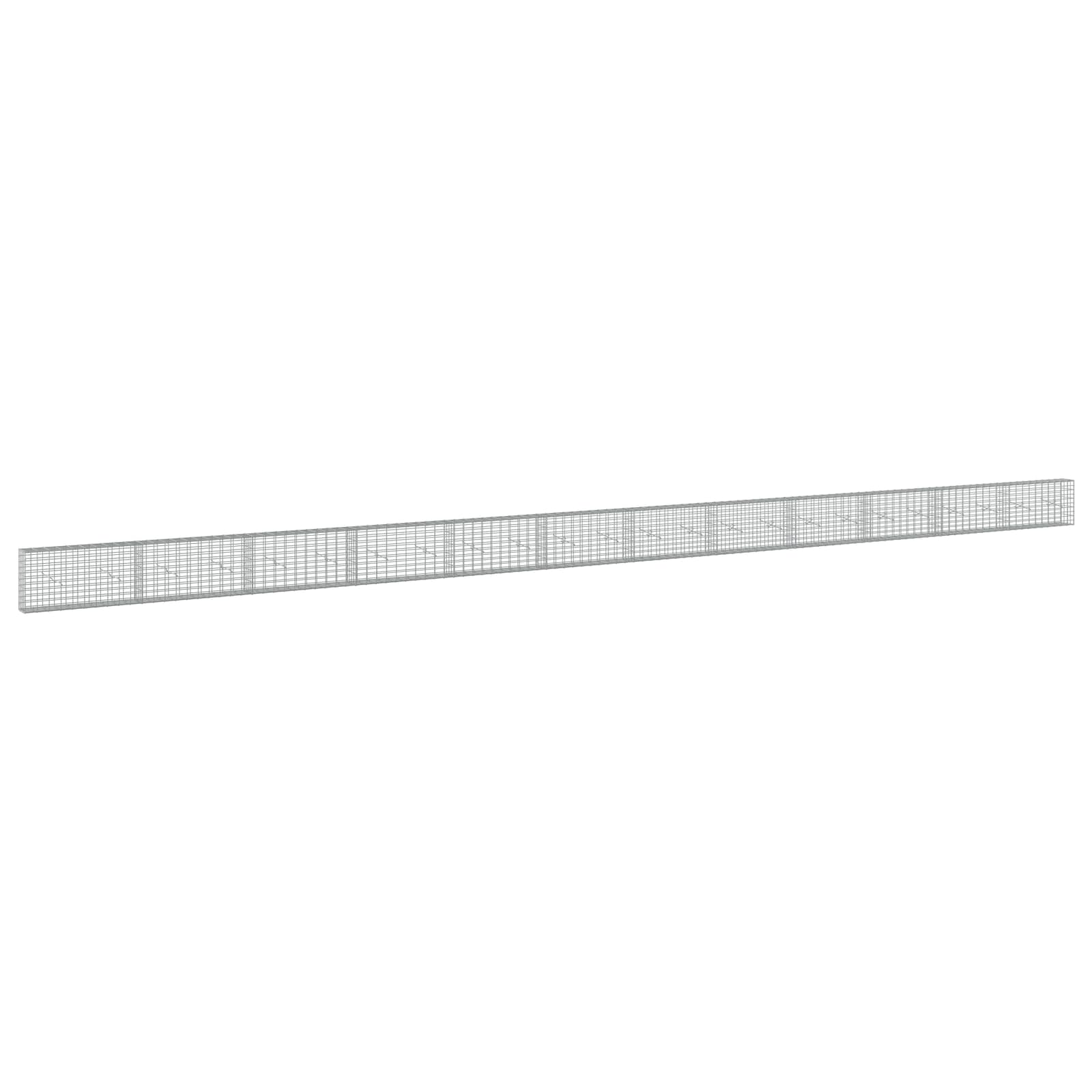 vidaXL Gabion s drátem 5 mm a síťkou 5x10 cm 1200x20x50 cm