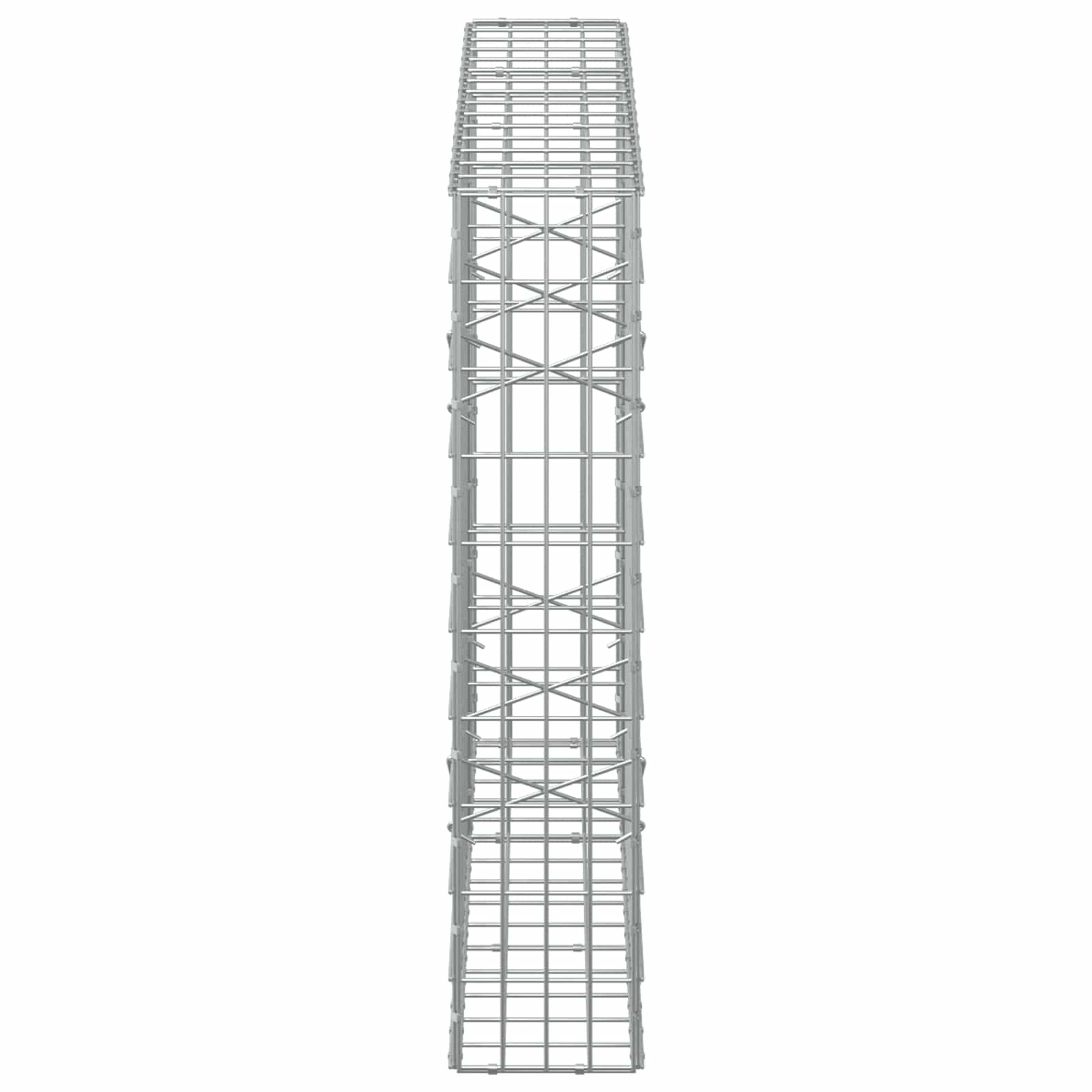 Gabion z žico 5 mm in mrežo 5x10 cm 150x20x100 cm