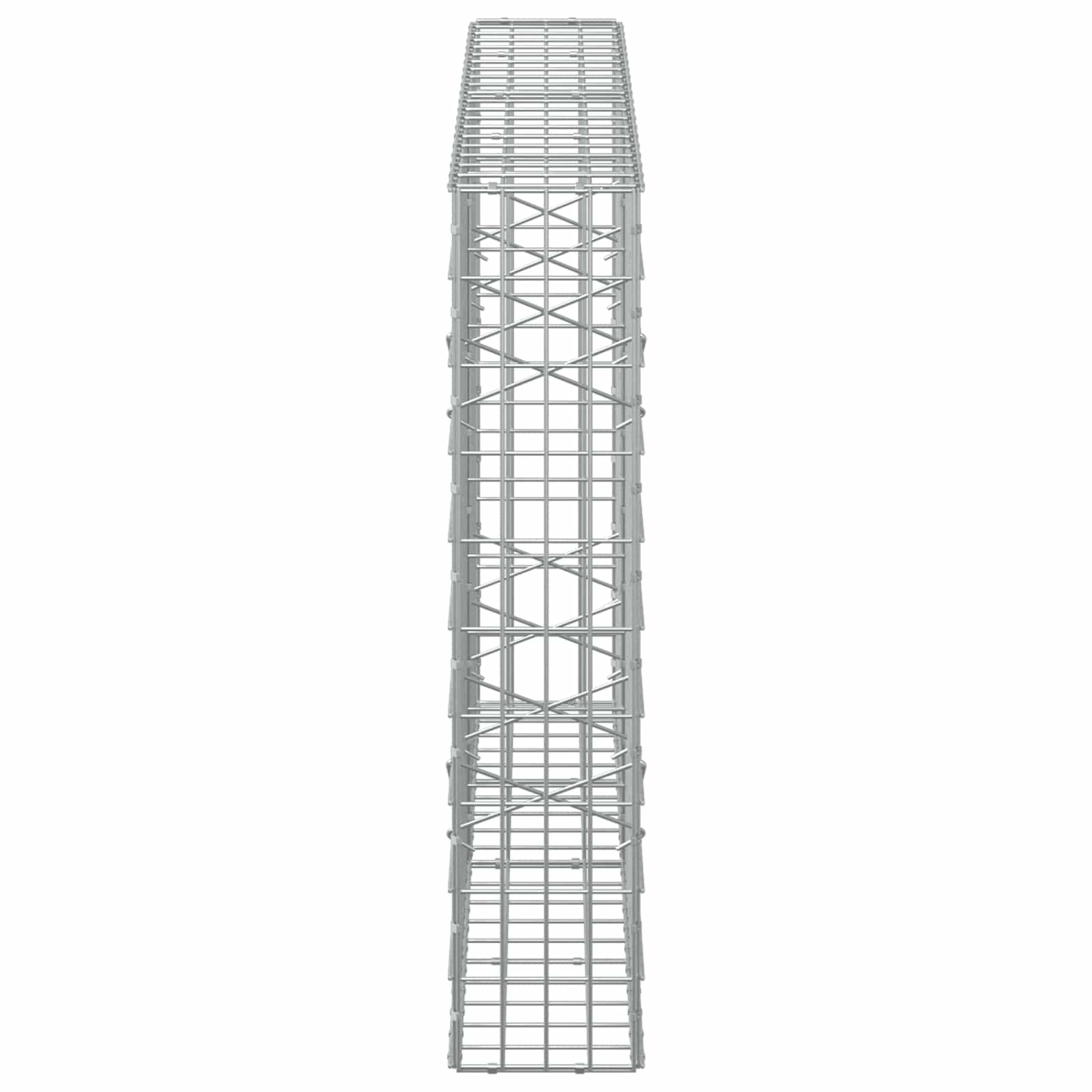 Gabion z žico 5 mm in mrežo 5x10 cm 200x20x100 cm