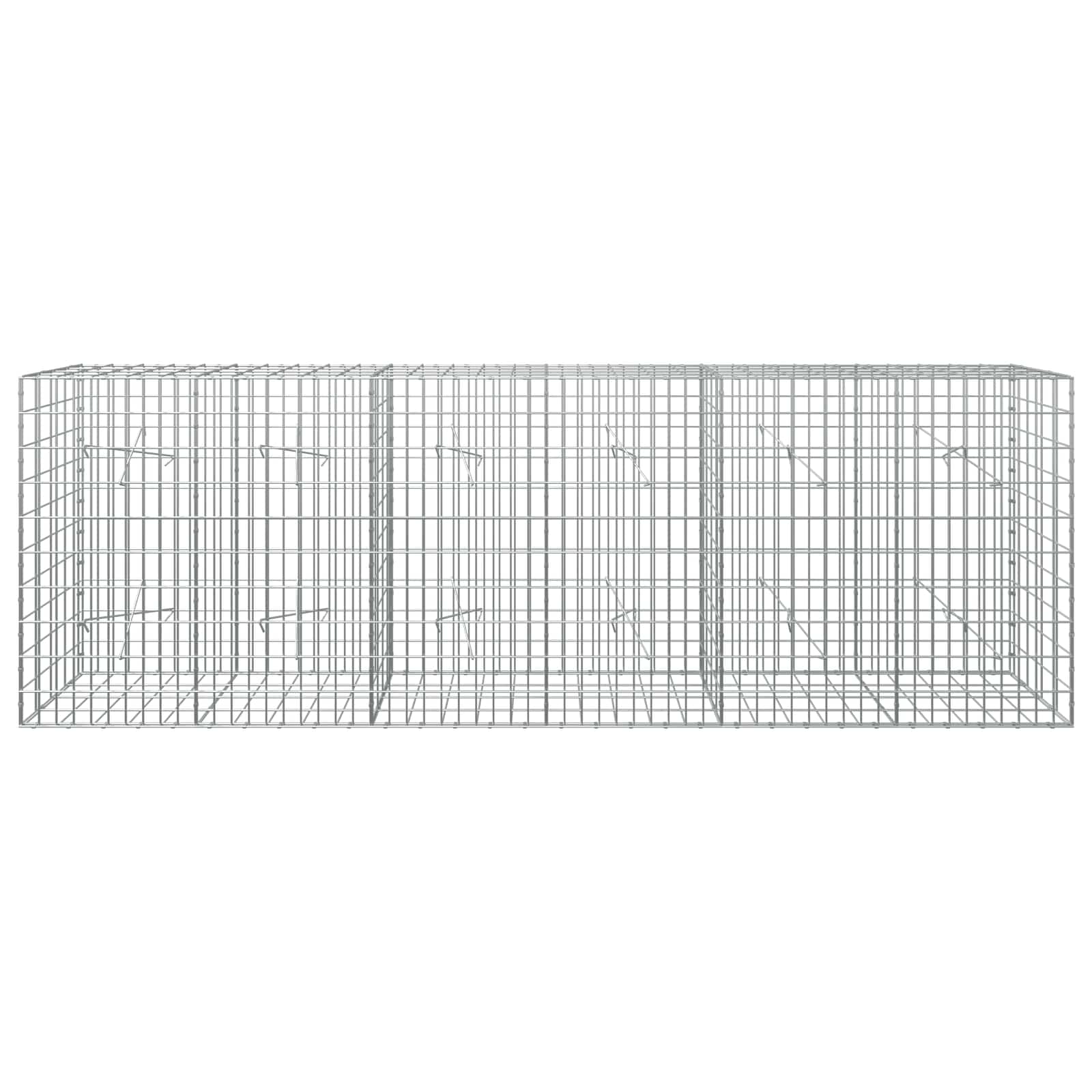 Gabion z žico 5 mm in mrežo 5x10 cm 300x20x100 cm