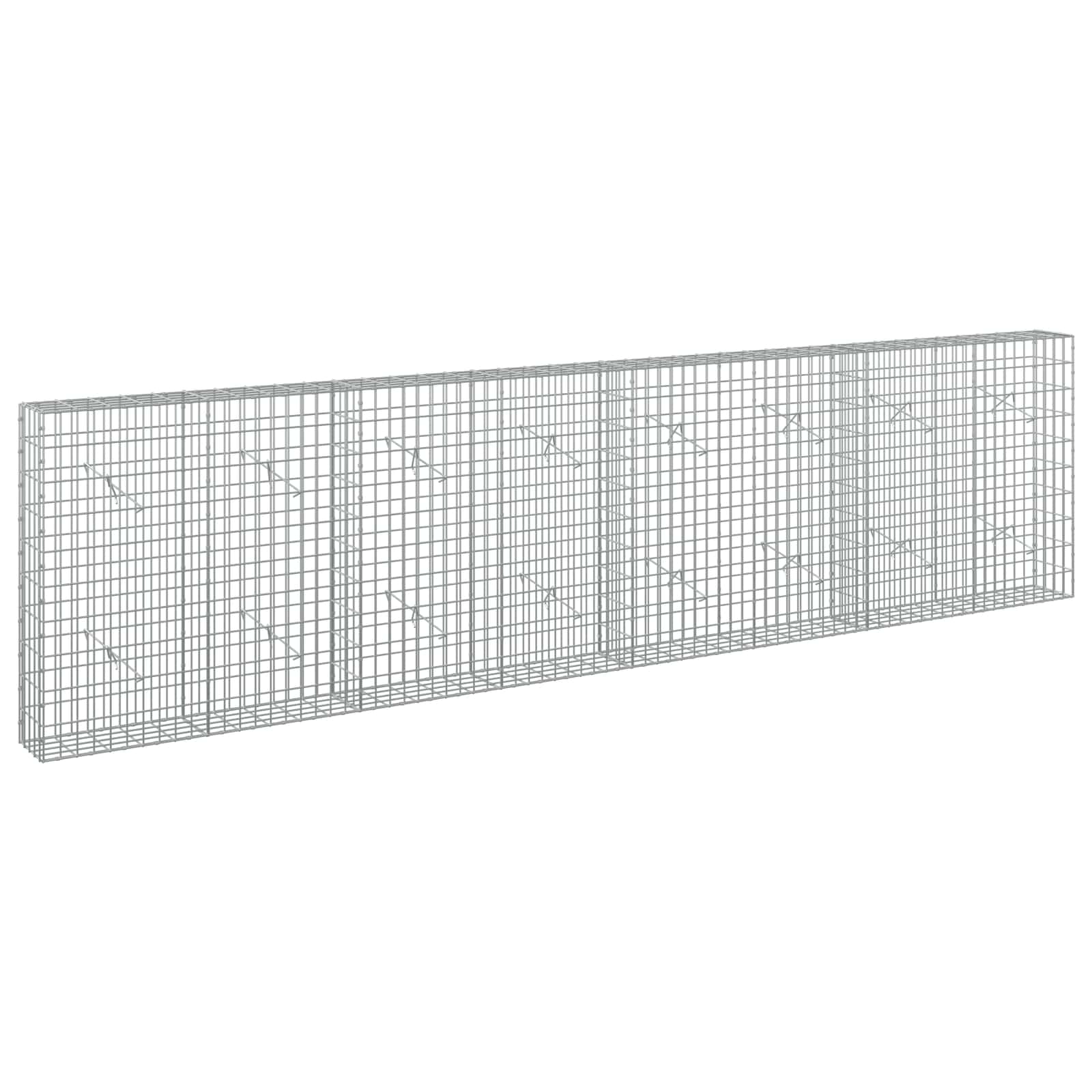 vidaXL Gabion s drátem 5 mm a síťkou 5x10 cm 400x20x100 cm