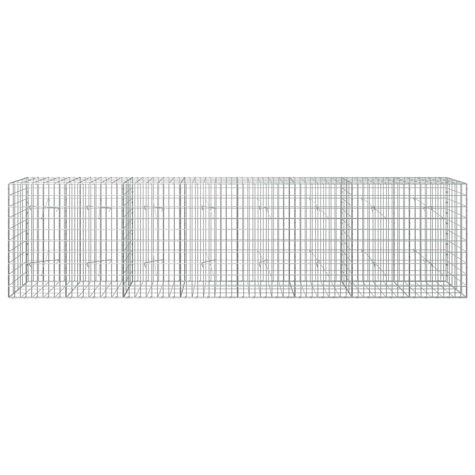 Gabion z žico 5 mm in mrežo 5x10 cm 400x20x100 cm