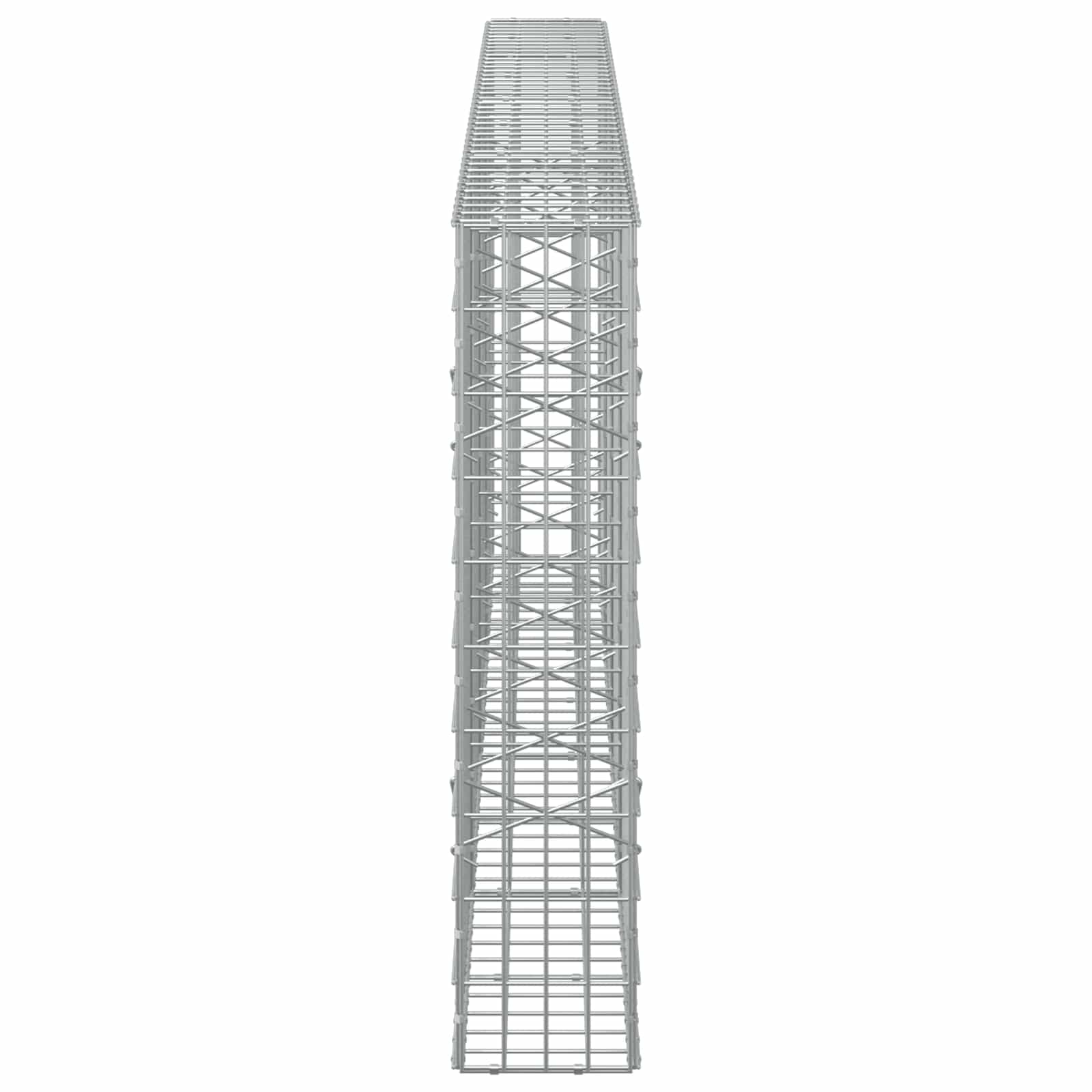 Gabion z žico 5 mm in mrežo 5x10 cm 400x20x100 cm