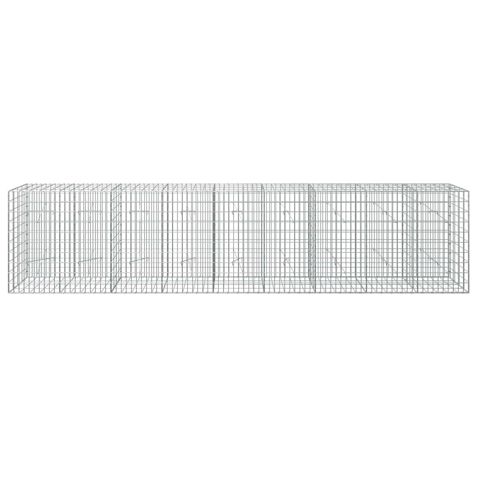 Gabion z žico 5 mm in mrežo 5x10 cm 450x20x100 cm