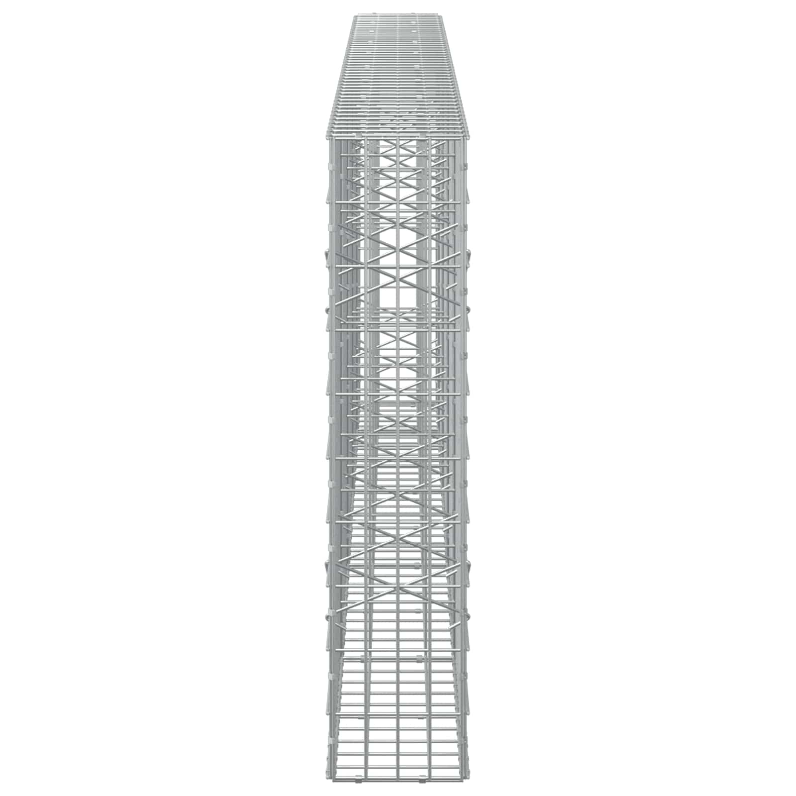 Gabion z žico 5 mm in mrežo 5x10 cm 450x20x100 cm