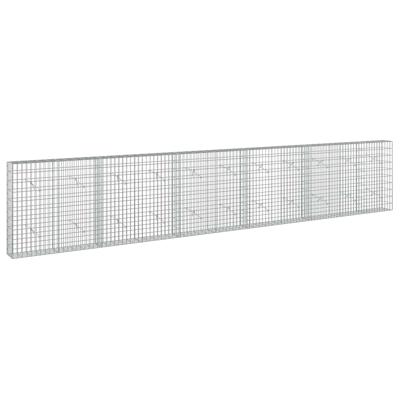 Gabion z žico 5 mm in mrežo 5x10 cm 550x20x100 cm