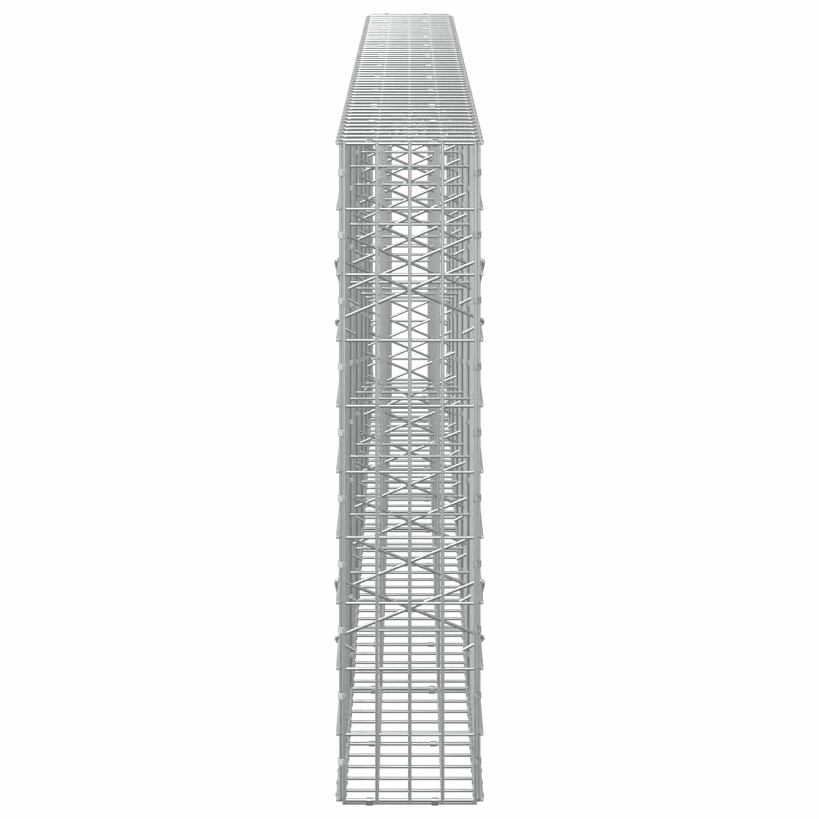 Gabion z žico 5 mm in mrežo 5x10 cm 550x20x100 cm