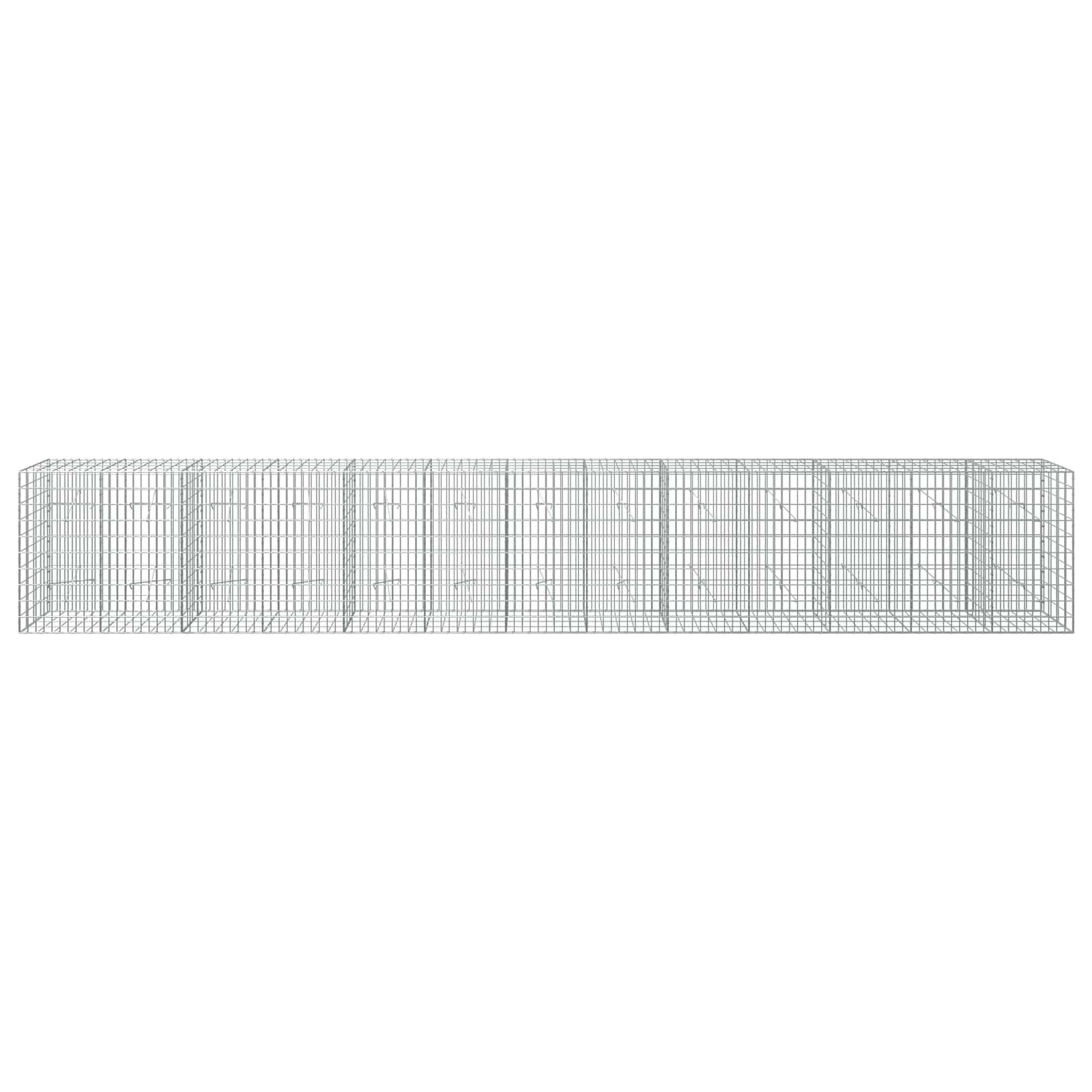 Gabion z žico 5 mm in mrežo 5x10 cm 650x20x100 cm