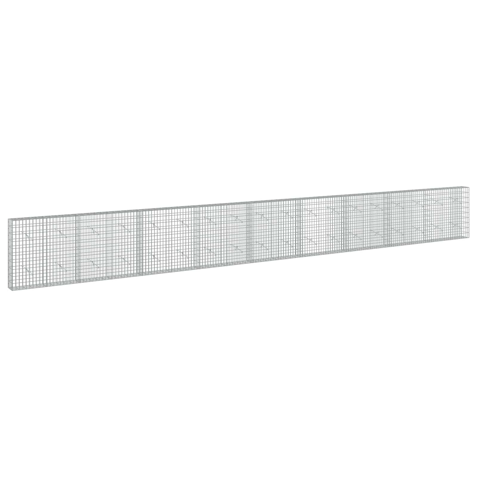 Gabion z žico 5 mm in mrežo 5x10 cm 900x20x100 cm