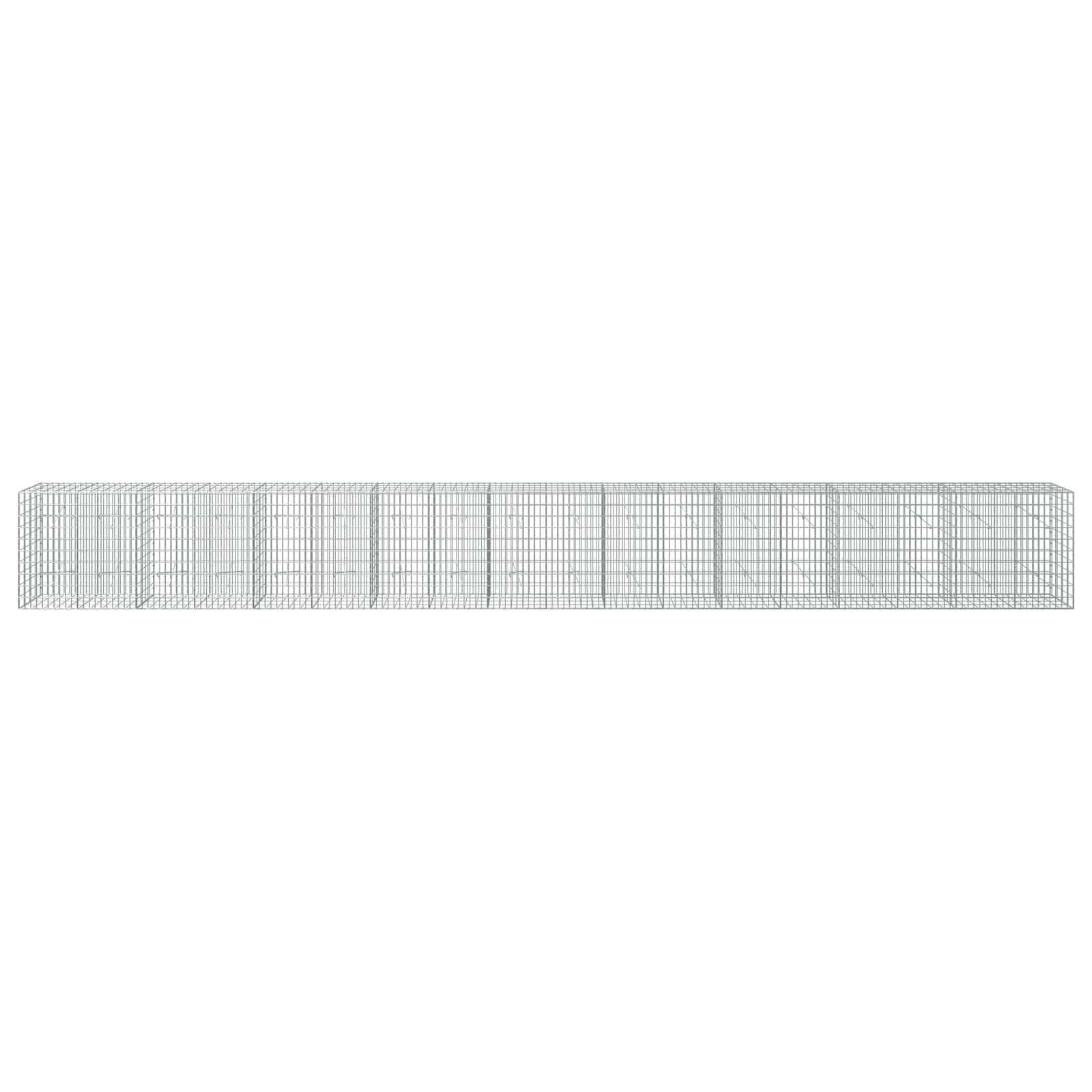 Gabion z žico 5 mm in mrežo 5x10 cm 900x20x100 cm