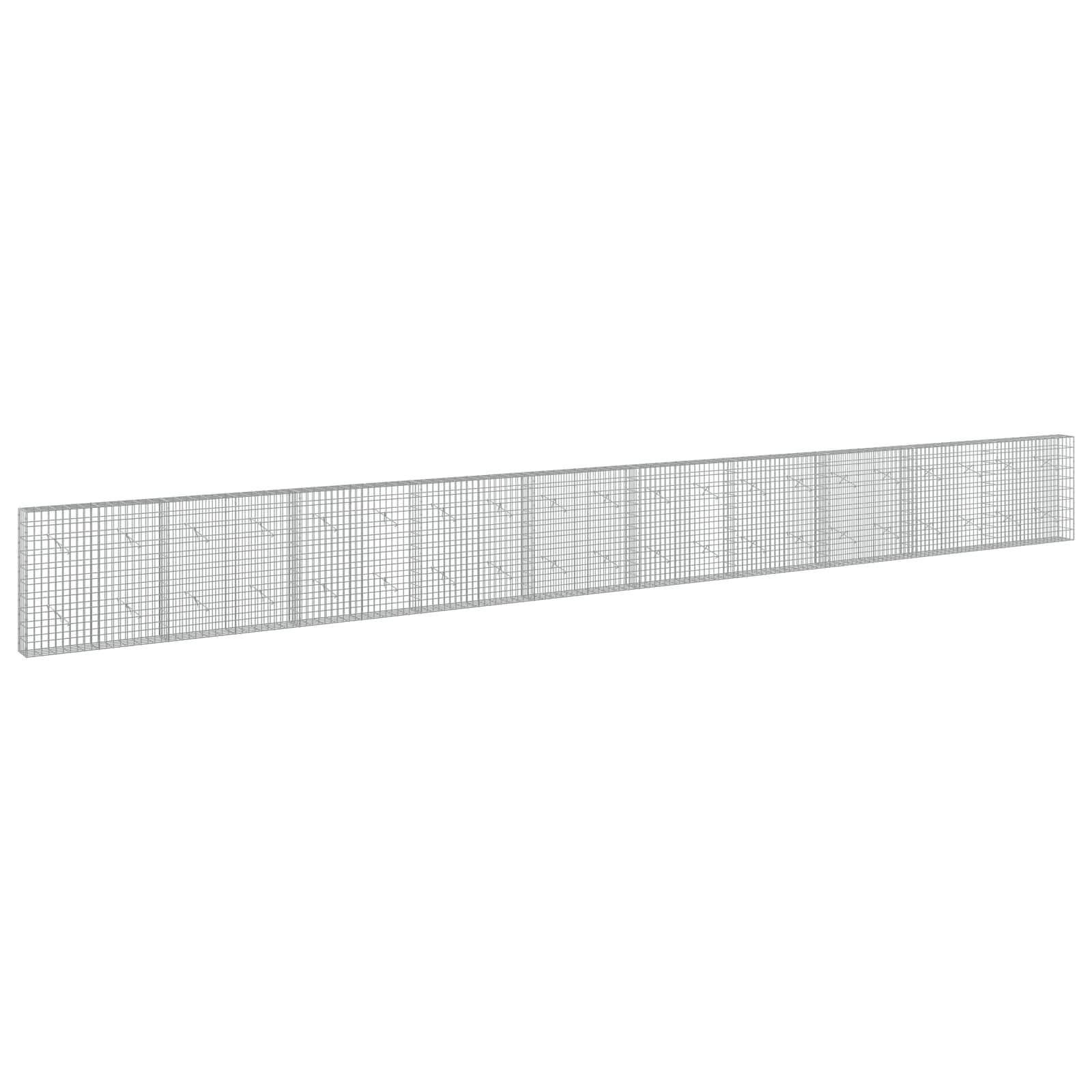 Gabion z žico 5 mm in mrežo 5x10 cm 1000x20x100 cm