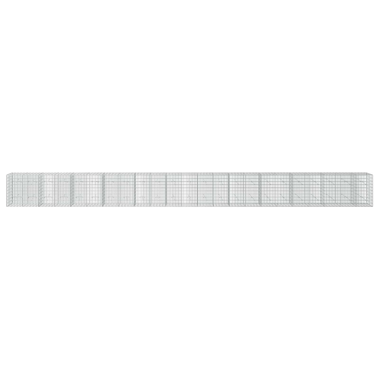 Gabion z žico 5 mm in mrežo 5x10 cm 1150x20x100 cm