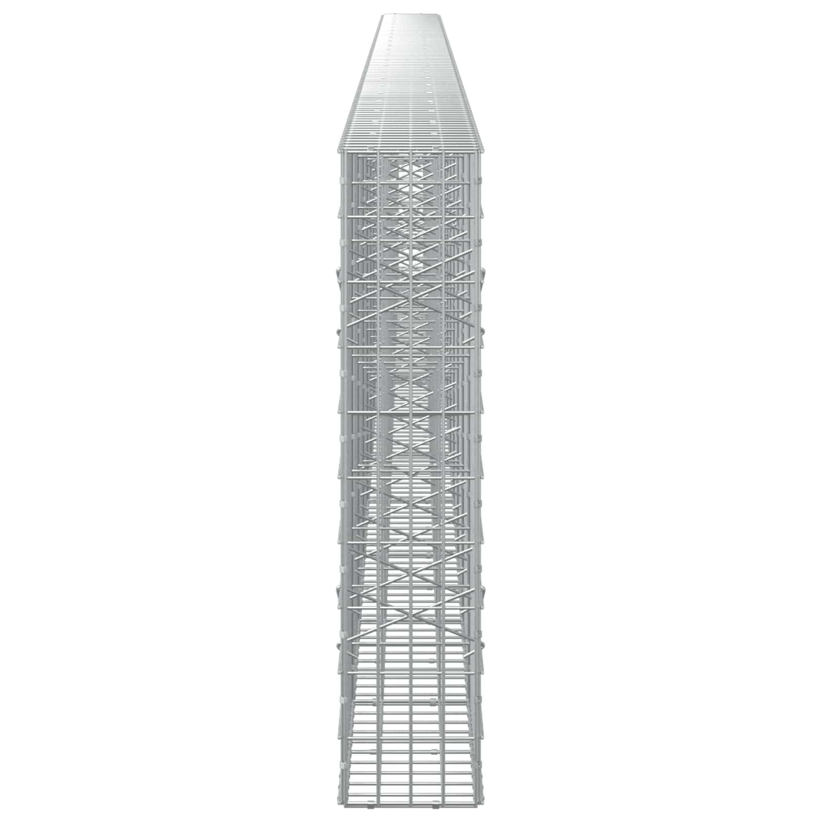 Gabion z žico 5 mm in mrežo 5x10 cm 1150x20x100 cm