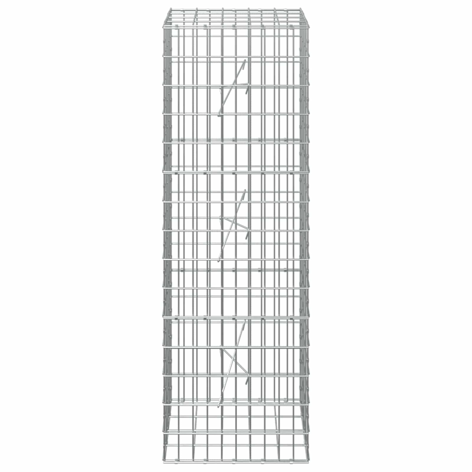 Gabion z žico 5 mm in mrežo 5x10 cm 50x20x150 cm