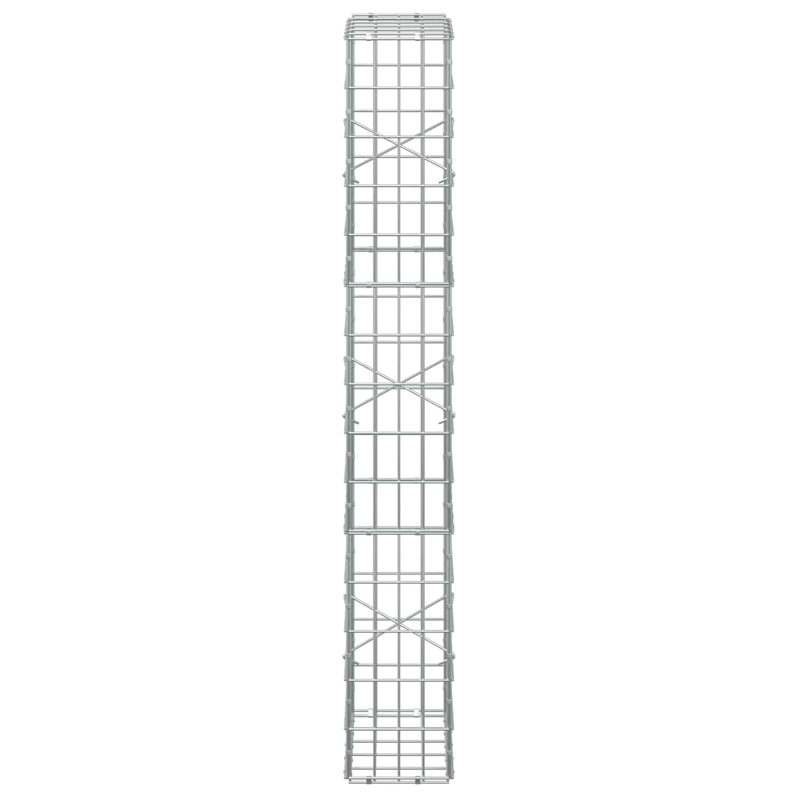Gabion z žico 5 mm in mrežo 5x10 cm 50x20x150 cm
