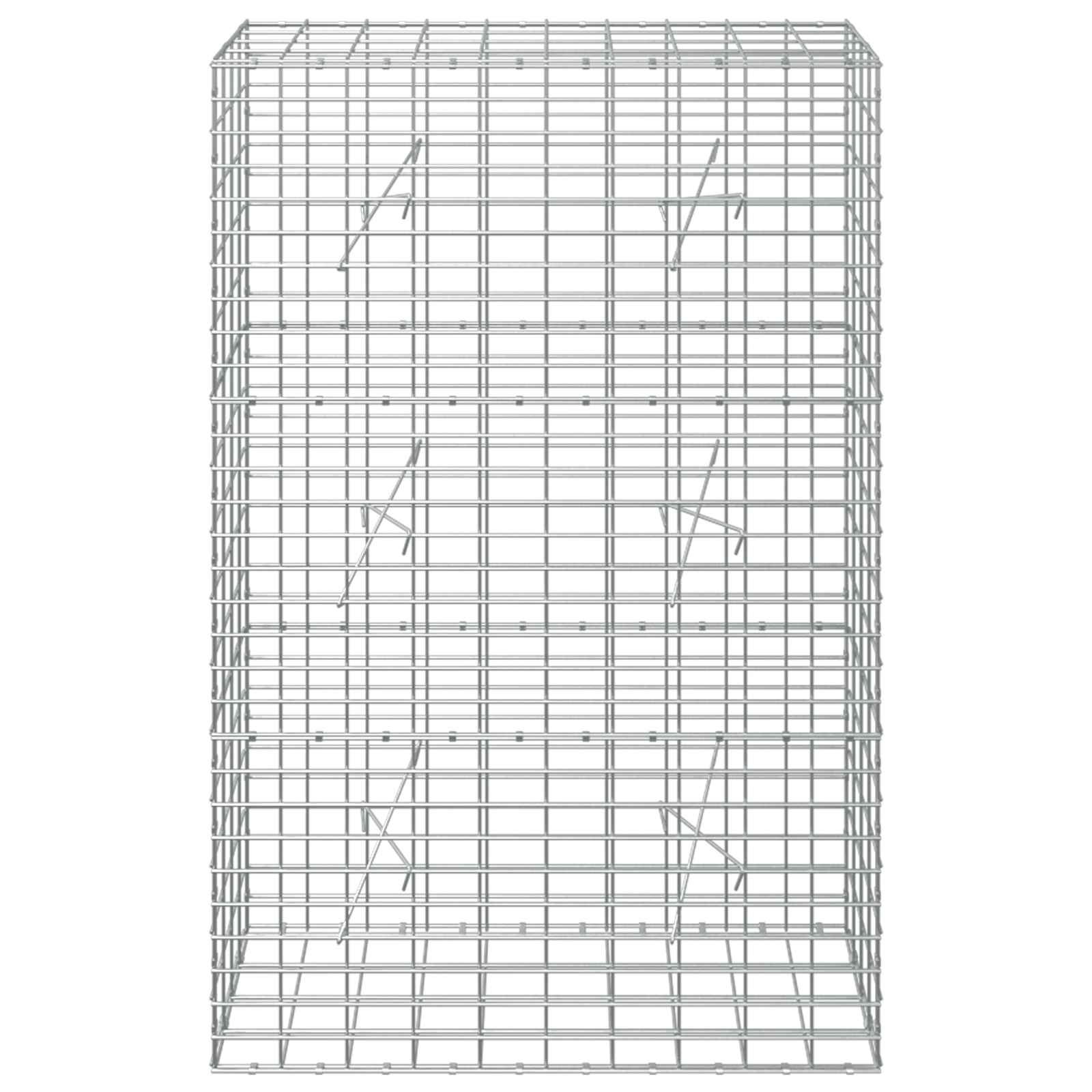 Gabion z žico 5 mm in mrežo 5x10 cm 100x20x150 cm