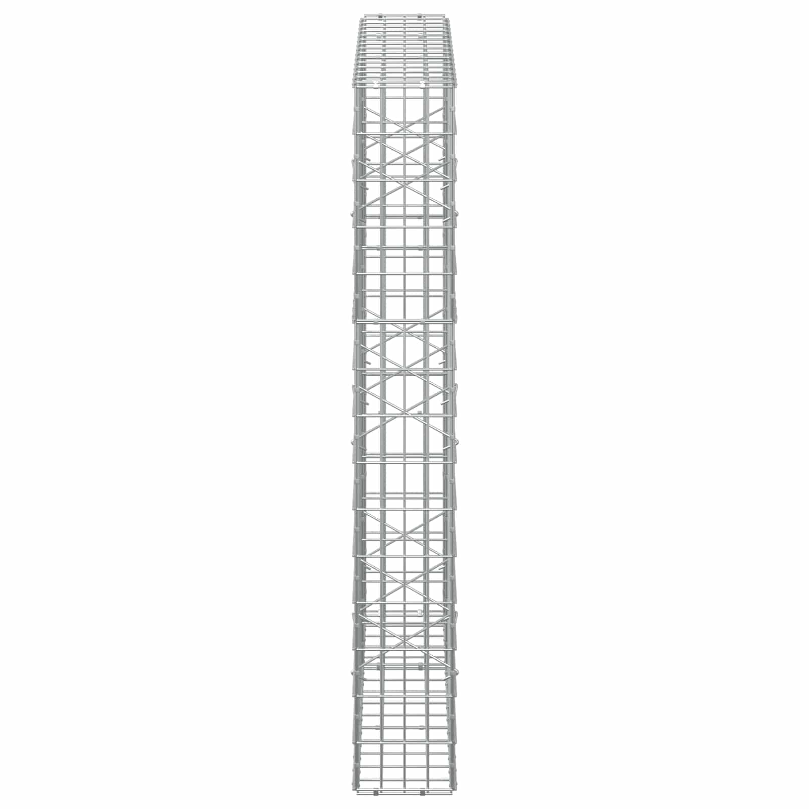 Gabion z žico 5 mm in mrežo 5x10 cm 150x20x150 cm