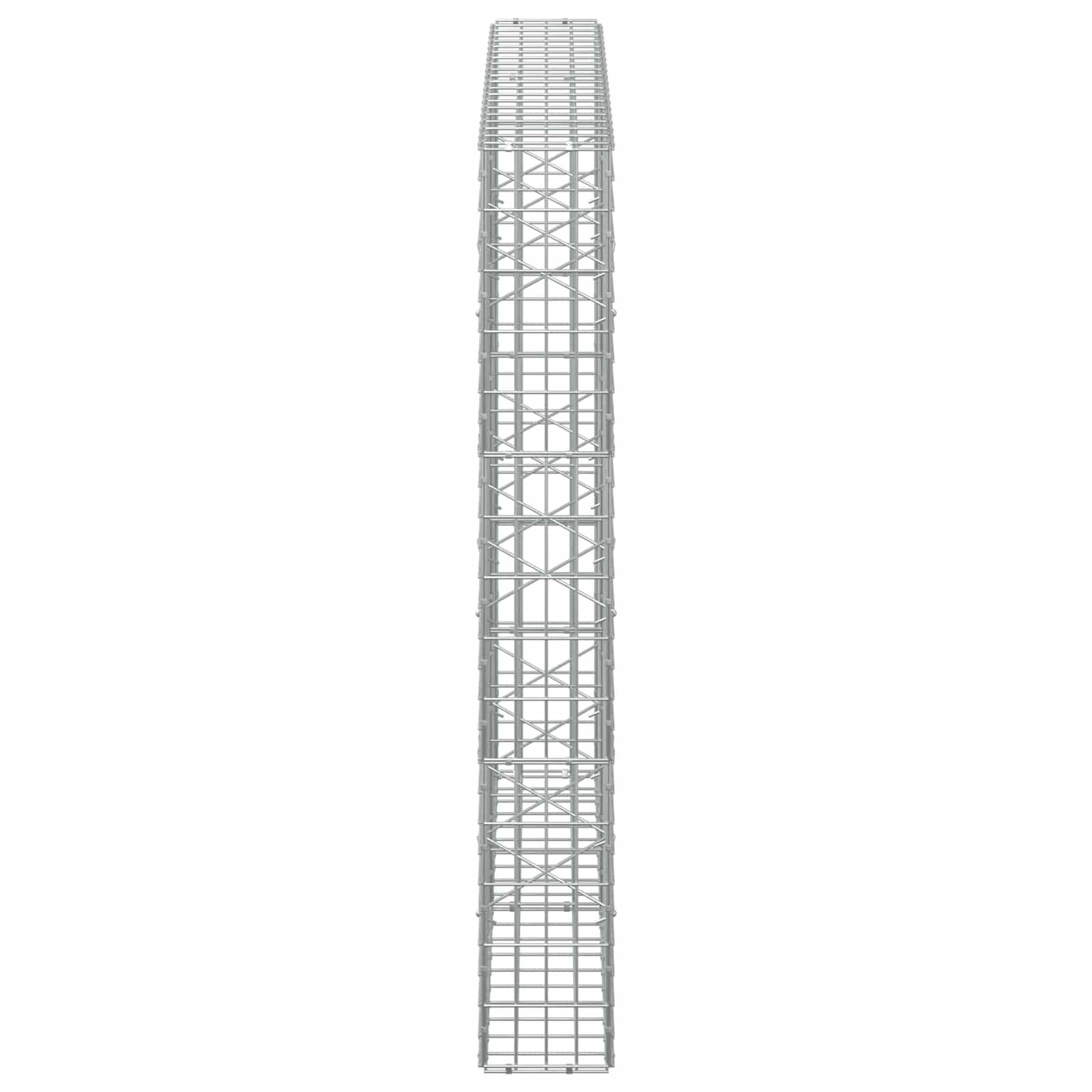 Gabion z žico 5 mm in mrežo 5x10 cm 200x20x150 cm