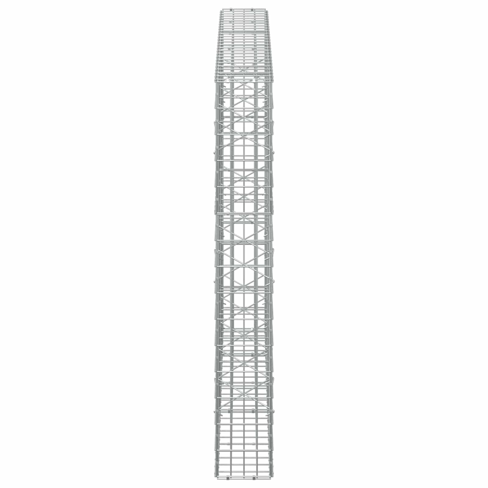 Gabion z žico 5 mm in mrežo 5x10 cm 250x20x150 cm