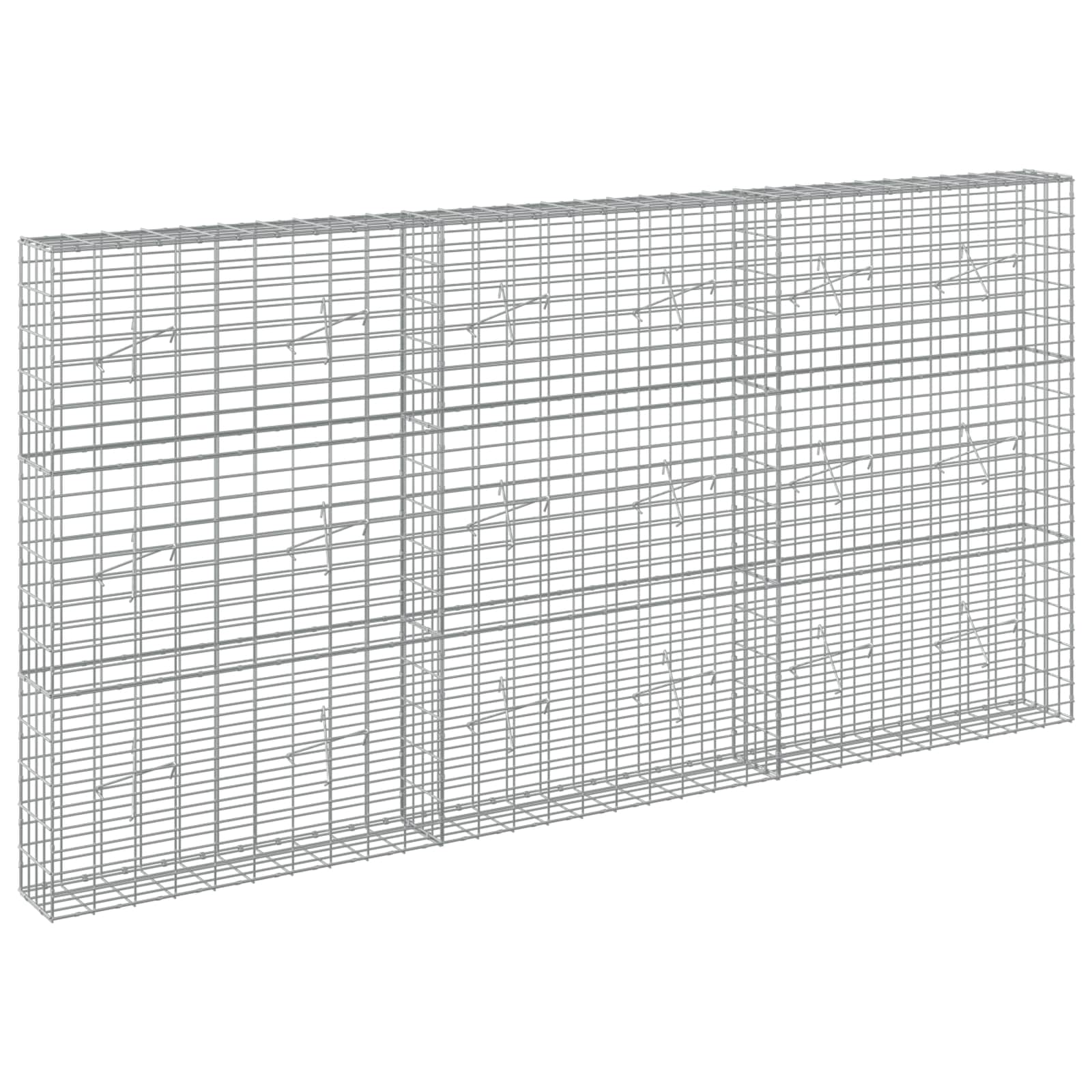 vidaXL Gabion s drátem 5 mm a síťkou 5x10 cm 300x20x150 cm