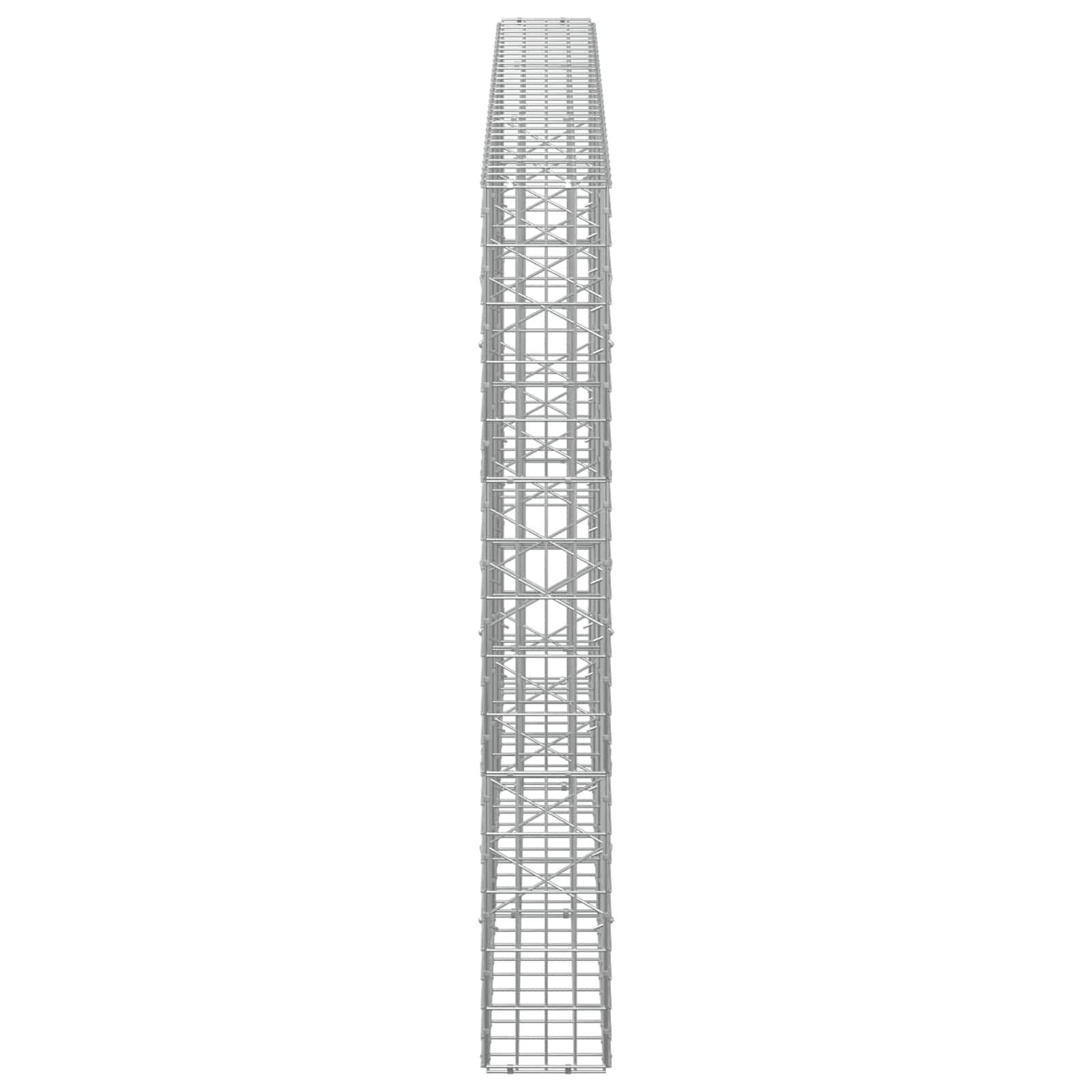 Gabion z žico 5 mm in mrežo 5x10 cm 300x20x150 cm