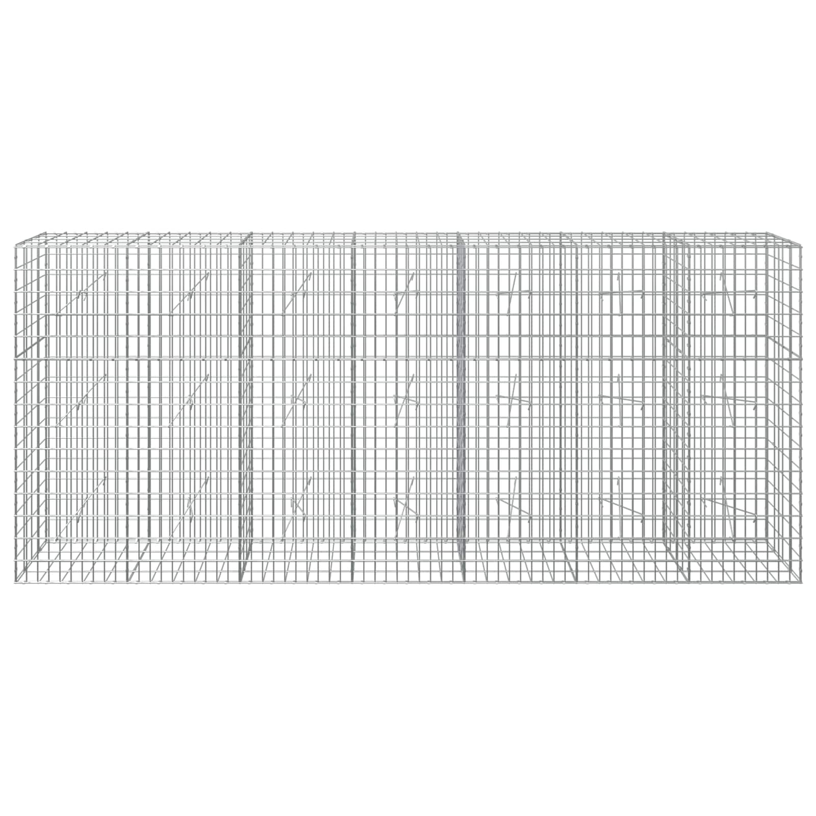 Gabion z žico 5 mm in mrežo 5x10 cm 350x20x150 cm