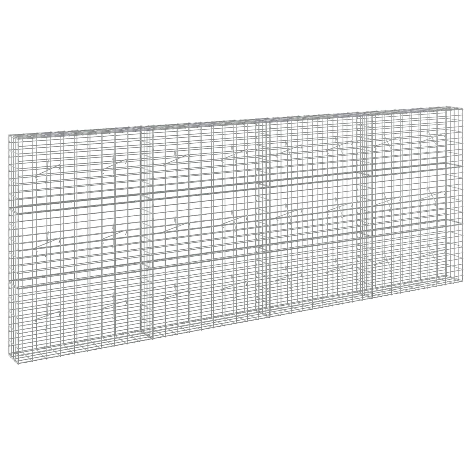 Gabion z žico 5 mm in mrežo 5x10 cm 400x20x150 cm