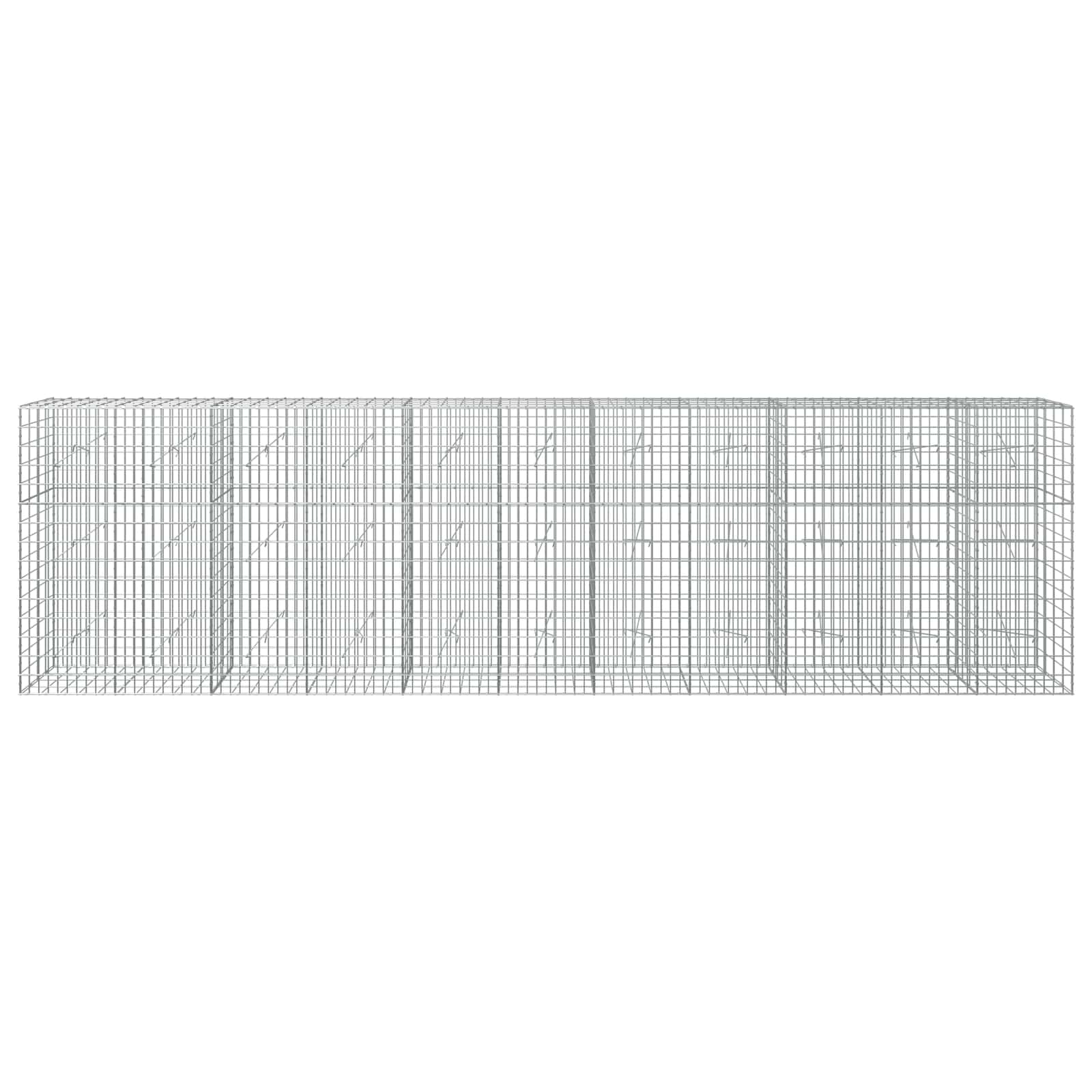 Gabion z žico 5 mm in mrežo 5x10 cm 550x20x150 cm