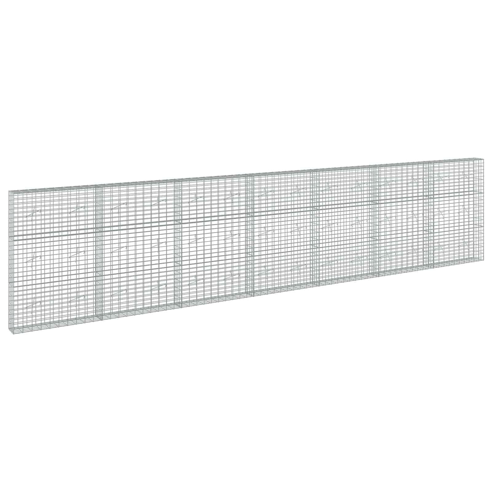 Gabion z žico 5 mm in mrežo 5x10 cm 700x20x150 cm