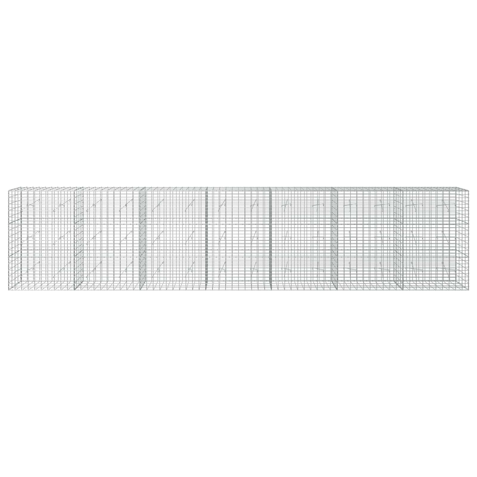 Gabion z žico 5 mm in mrežo 5x10 cm 700x20x150 cm