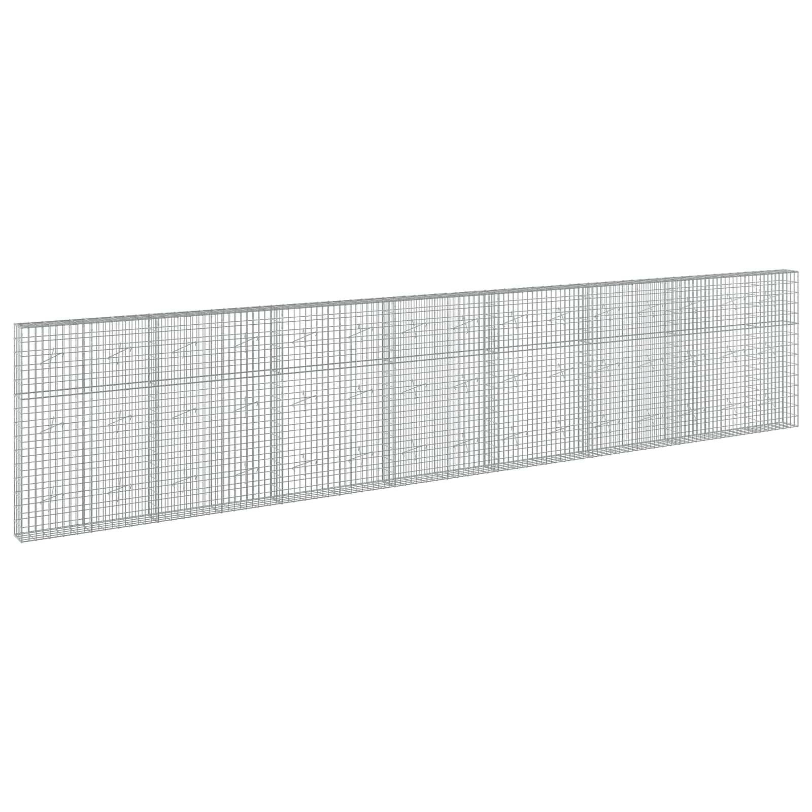 Gabion z žico 5 mm in mrežo 5x10 cm 750x20x150 cm