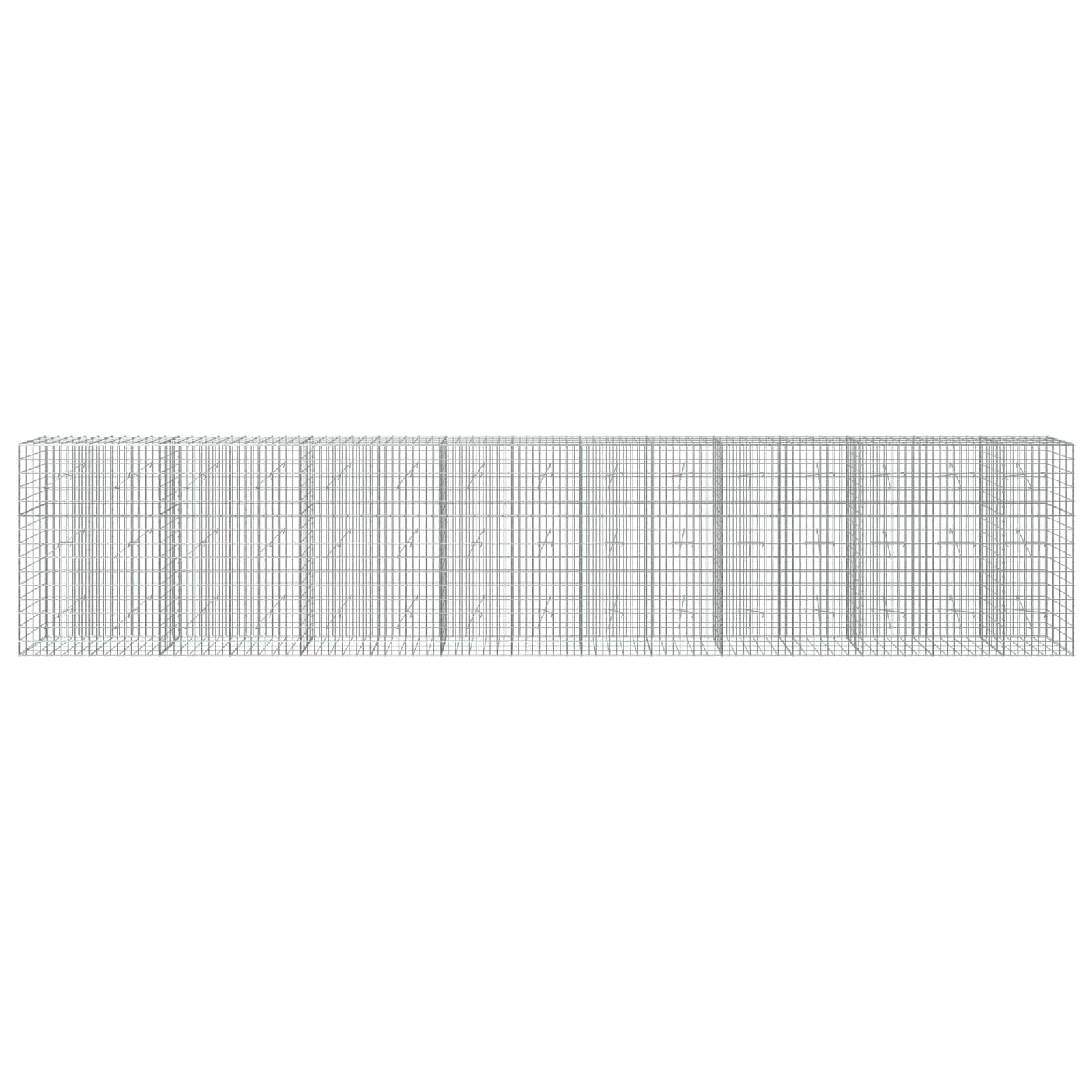 Gabion z žico 5 mm in mrežo 5x10 cm 750x20x150 cm