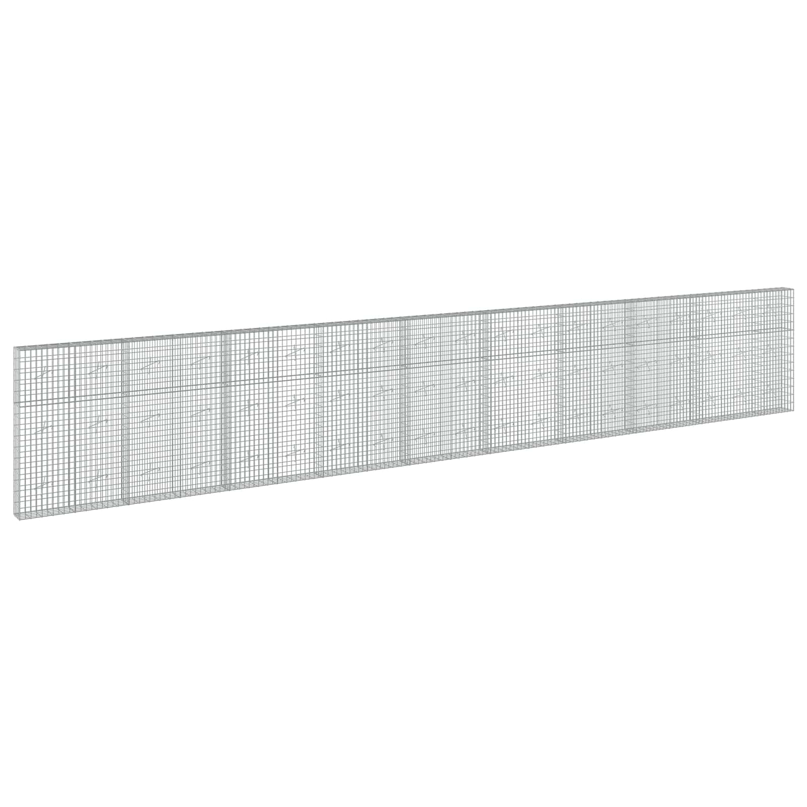 Gabion z žico 5 mm in mrežo 5x10 cm 950x20x150 cm