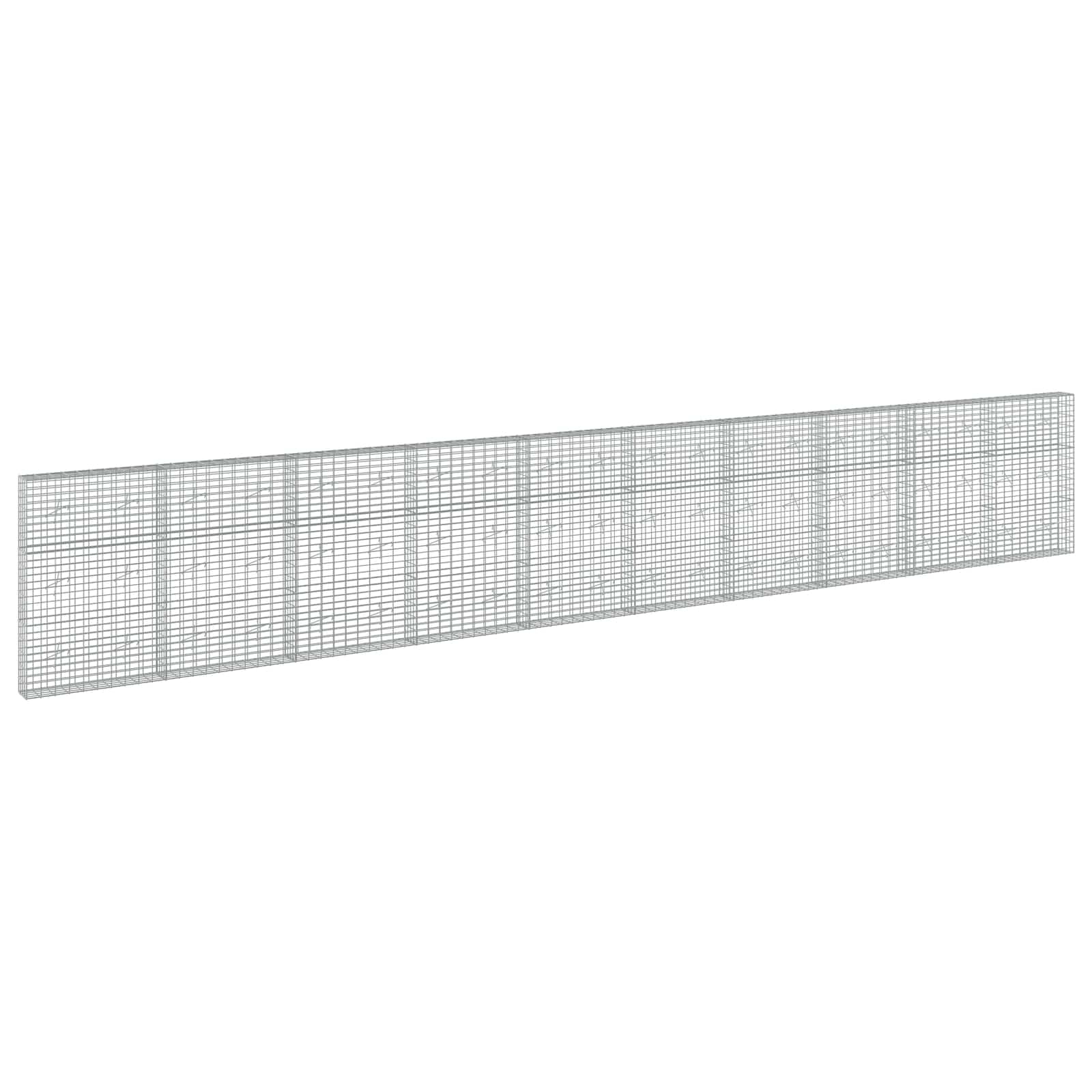 vidaXL Gabion s drátem 5 mm a síťkou 5x10 cm 1000x20x150 cm