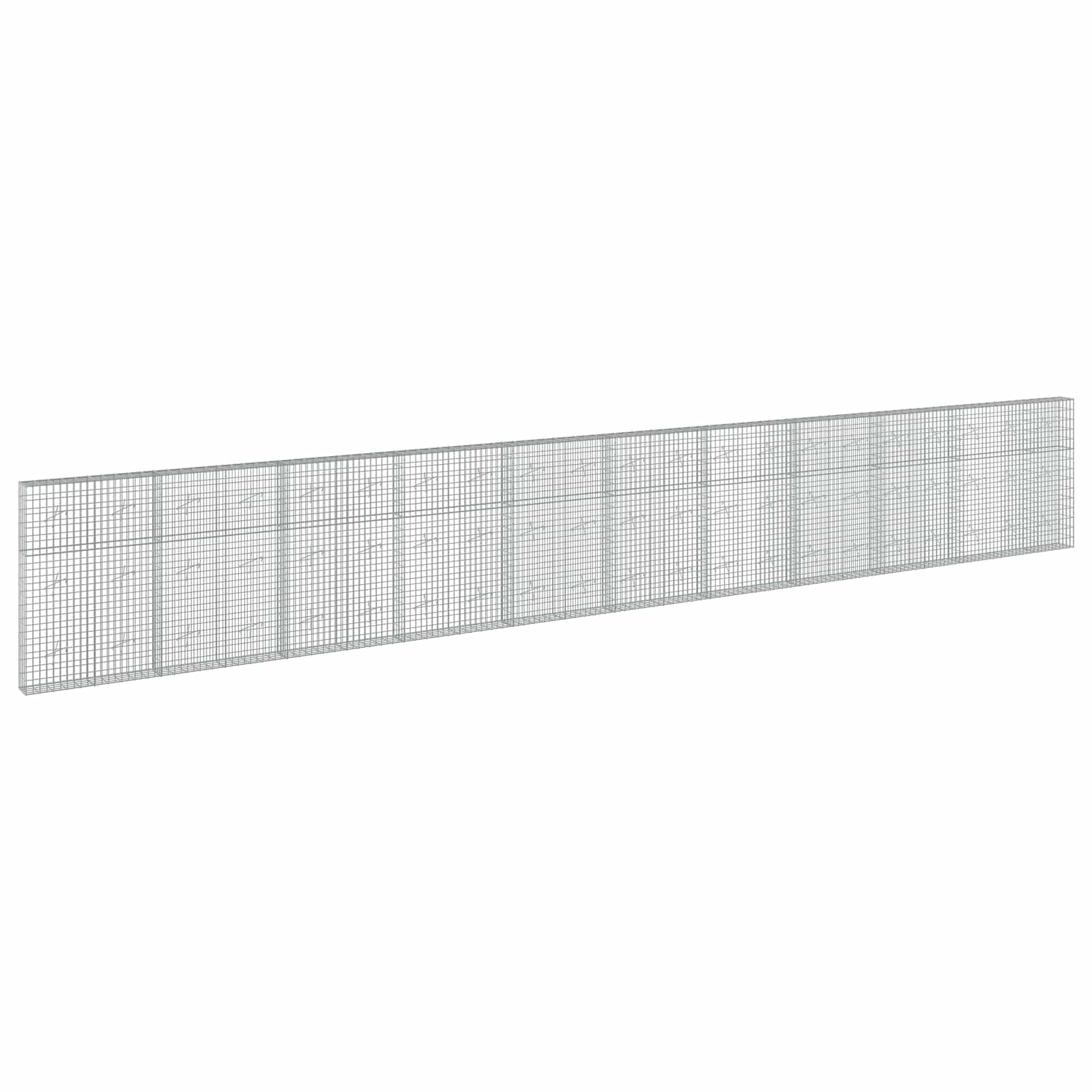 Gabion z žico 5 mm in mrežo 5x10 cm 1050x20x150 cm