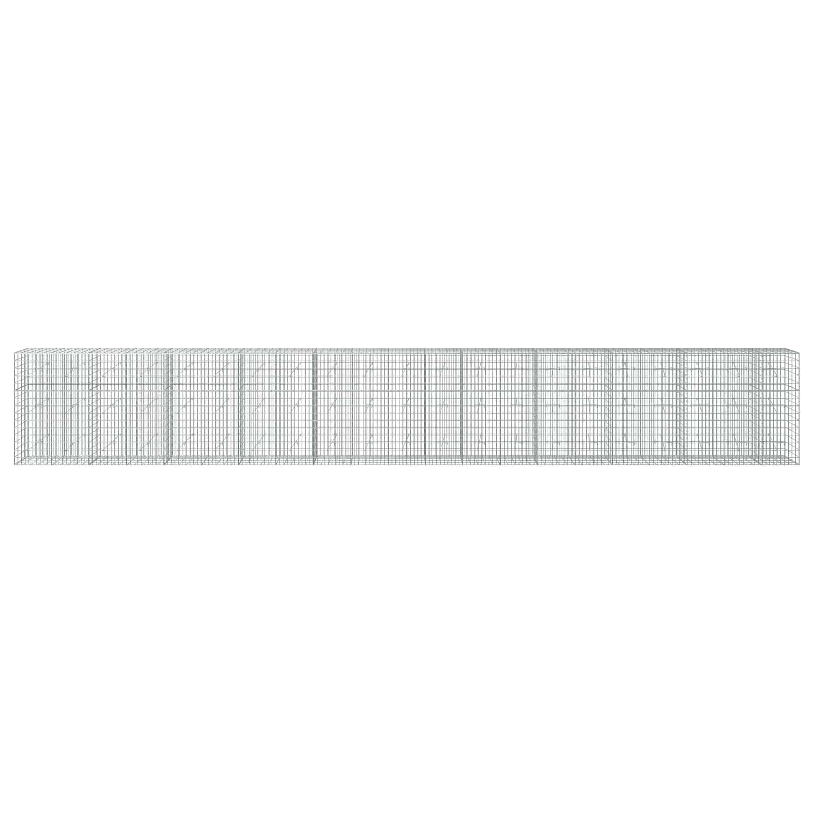 Gabion z žico 5 mm in mrežo 5x10 cm 1050x20x150 cm