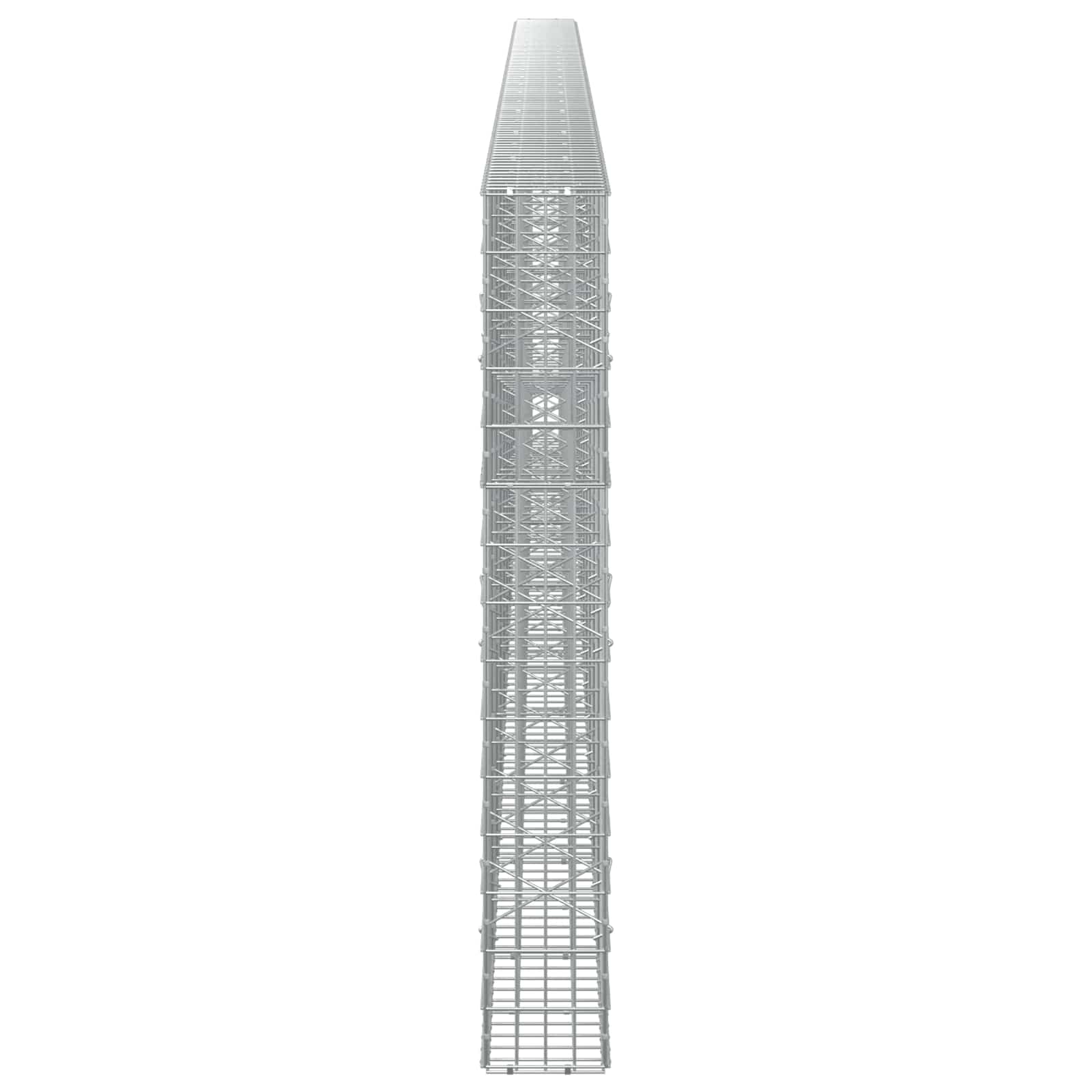 Gabion z žico 5 mm in mrežo 5x10 cm 1050x20x150 cm
