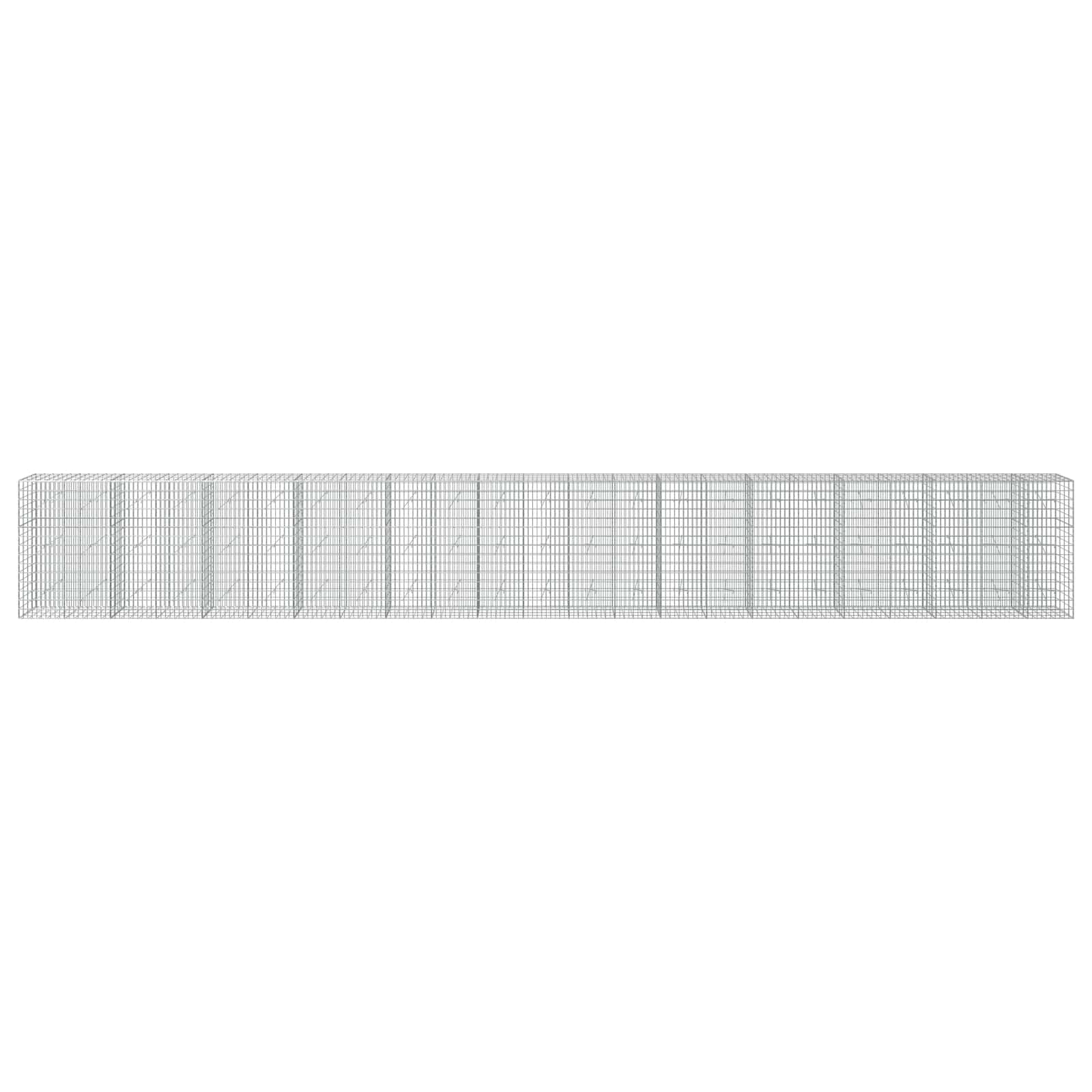 Gabion z žico 5 mm in mrežo 5x10 cm 1150x20x150 cm