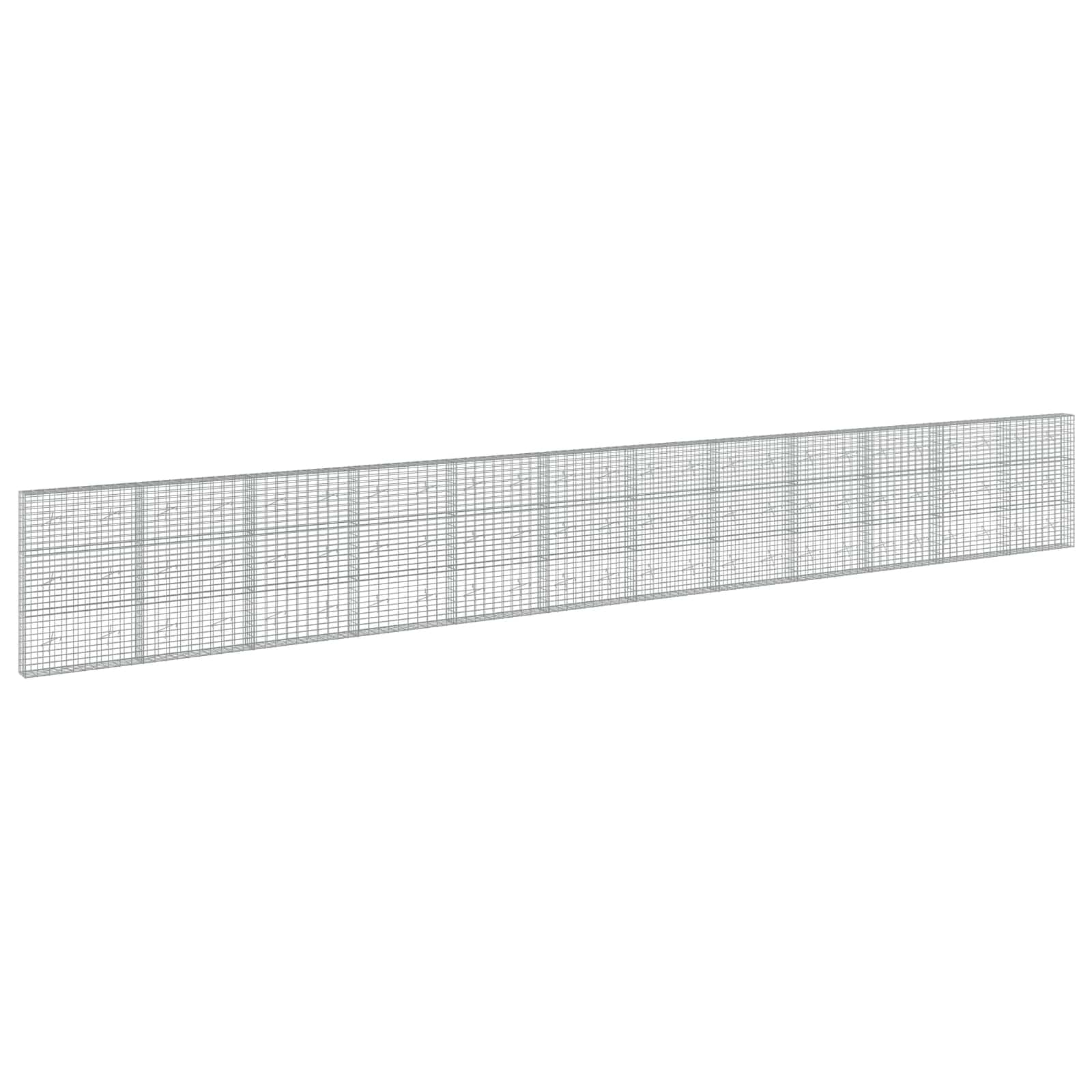 vidaXL Gabion s drátem 5 mm a síťkou 5x10 cm 1200x20x150 cm