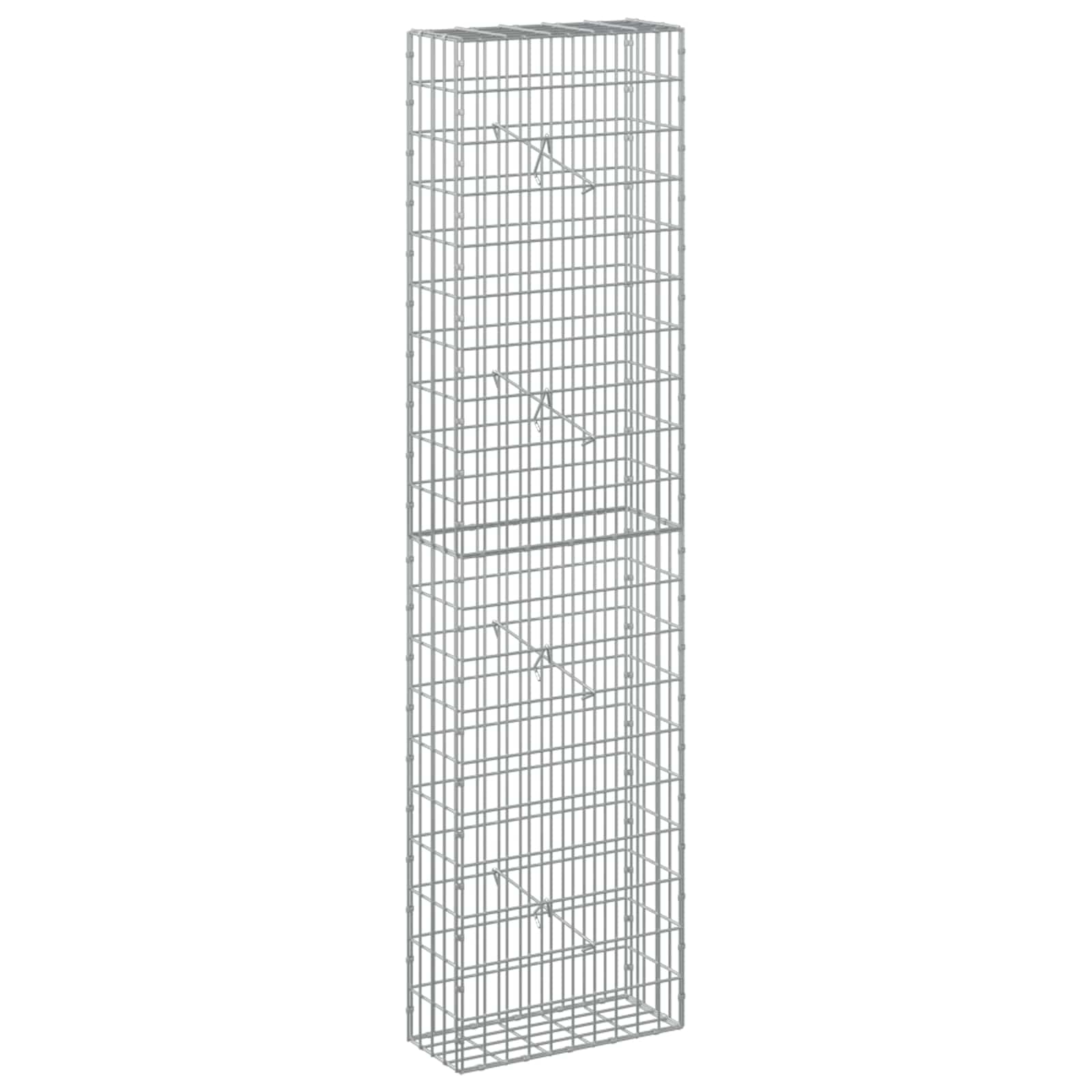 vidaXL Gabion s drátem 5 mm a síťkou 5x10 cm 50x20x200 cm
