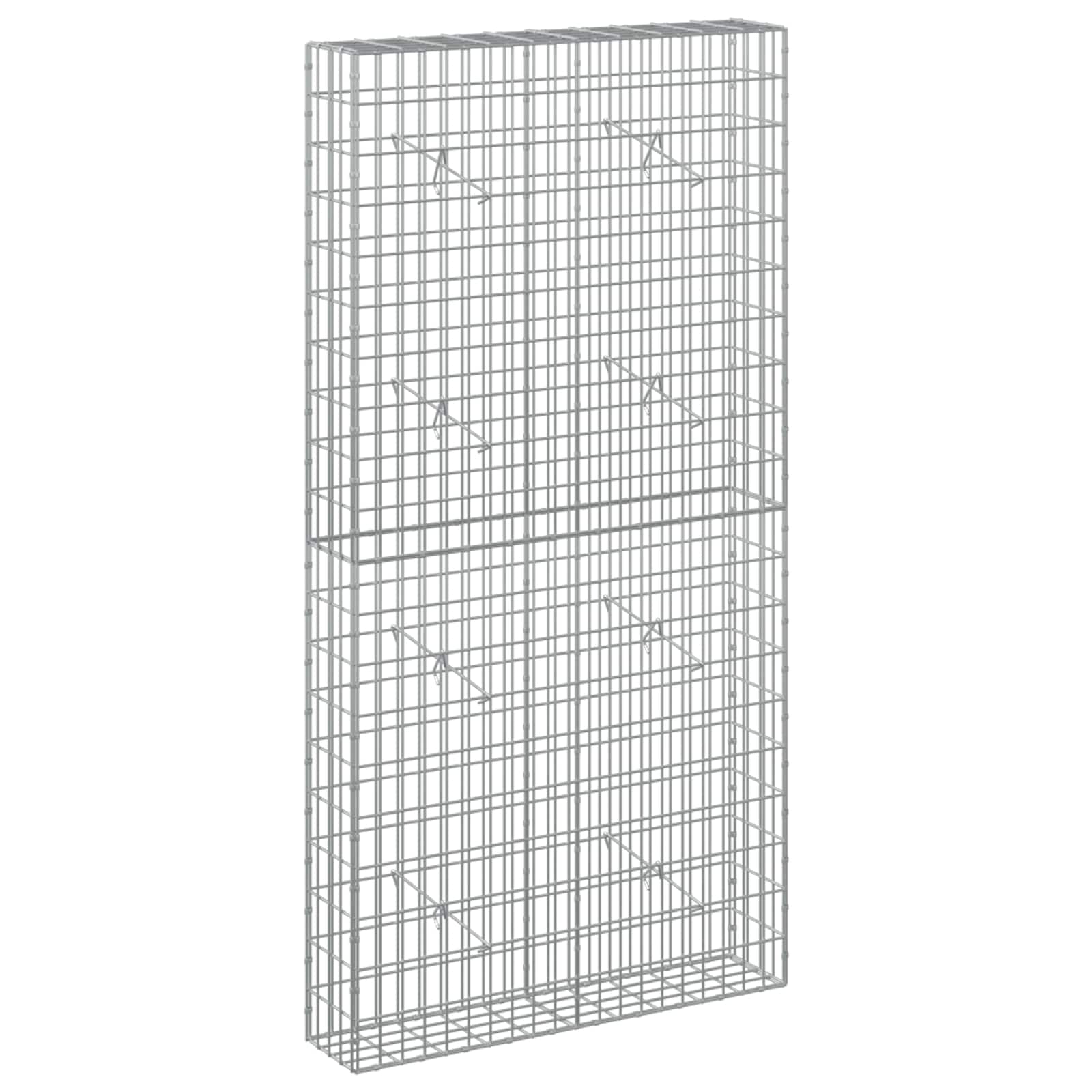 Gabion z žico 5 mm in mrežo 5x10 cm 100x20x200 cm