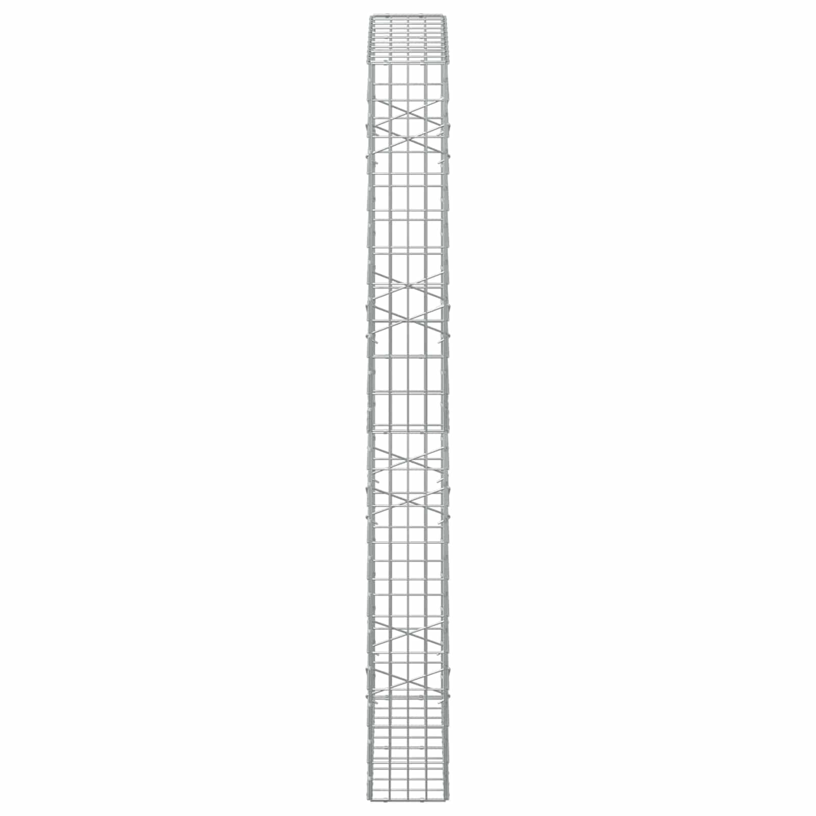 Gabion z žico 5 mm in mrežo 5x10 cm 100x20x200 cm