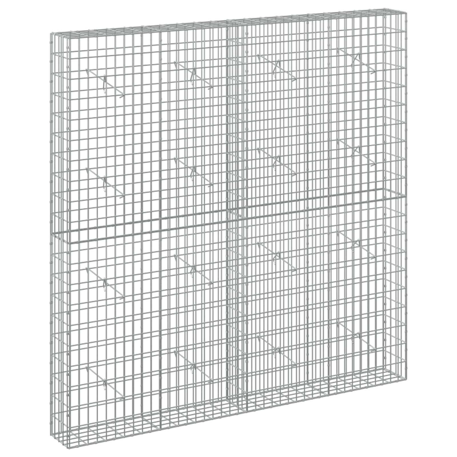 Gabion z žico 5 mm in mrežo 5x10 cm 200x20x200 cm
