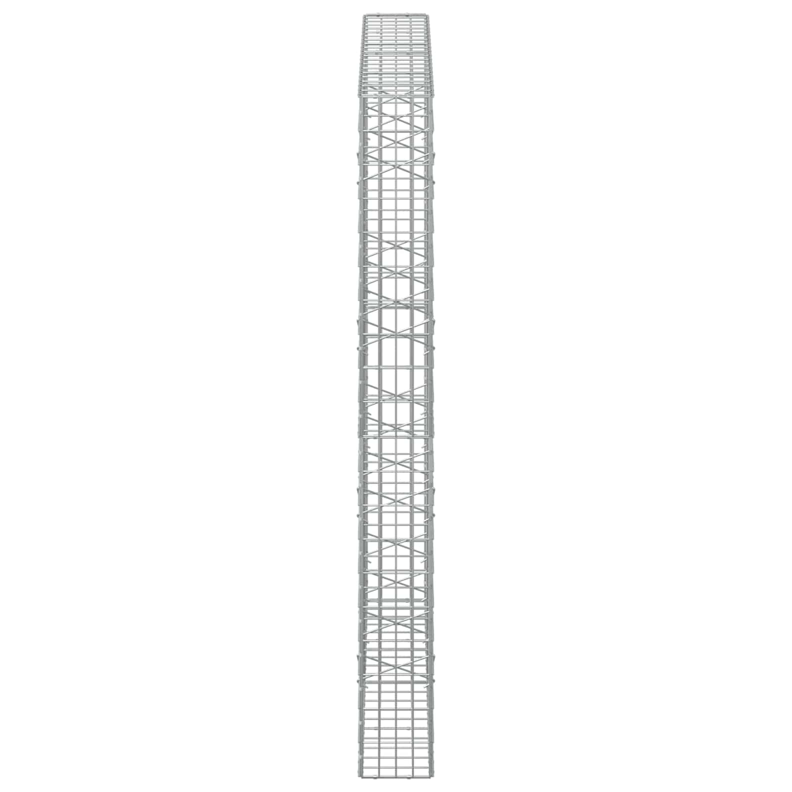 Gabion z žico 5 mm in mrežo 5x10 cm 200x20x200 cm