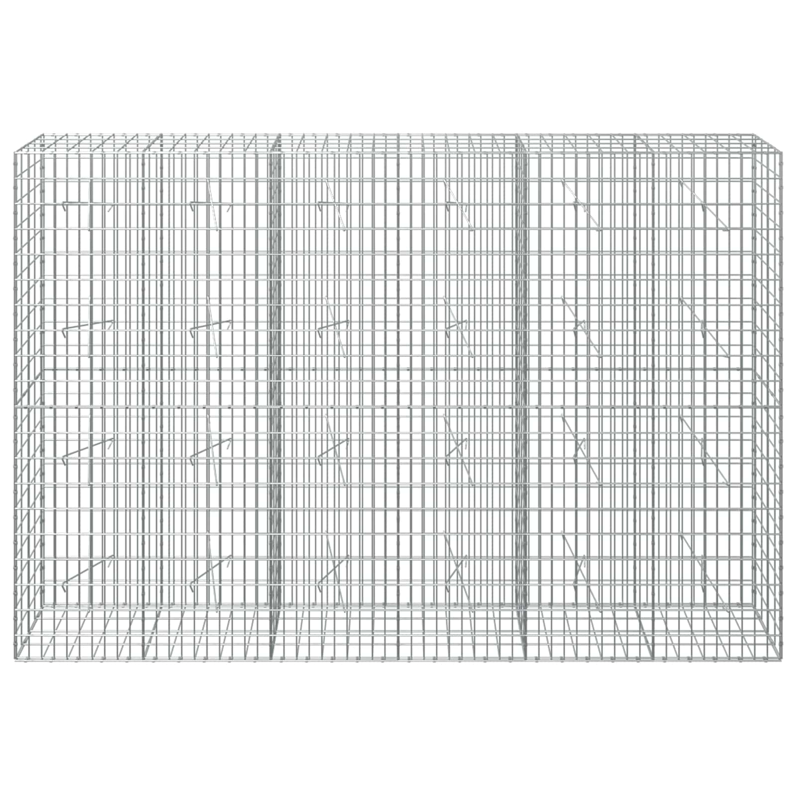 Gabion z žico 5 mm in mrežo 5x10 cm 300x20x200 cm