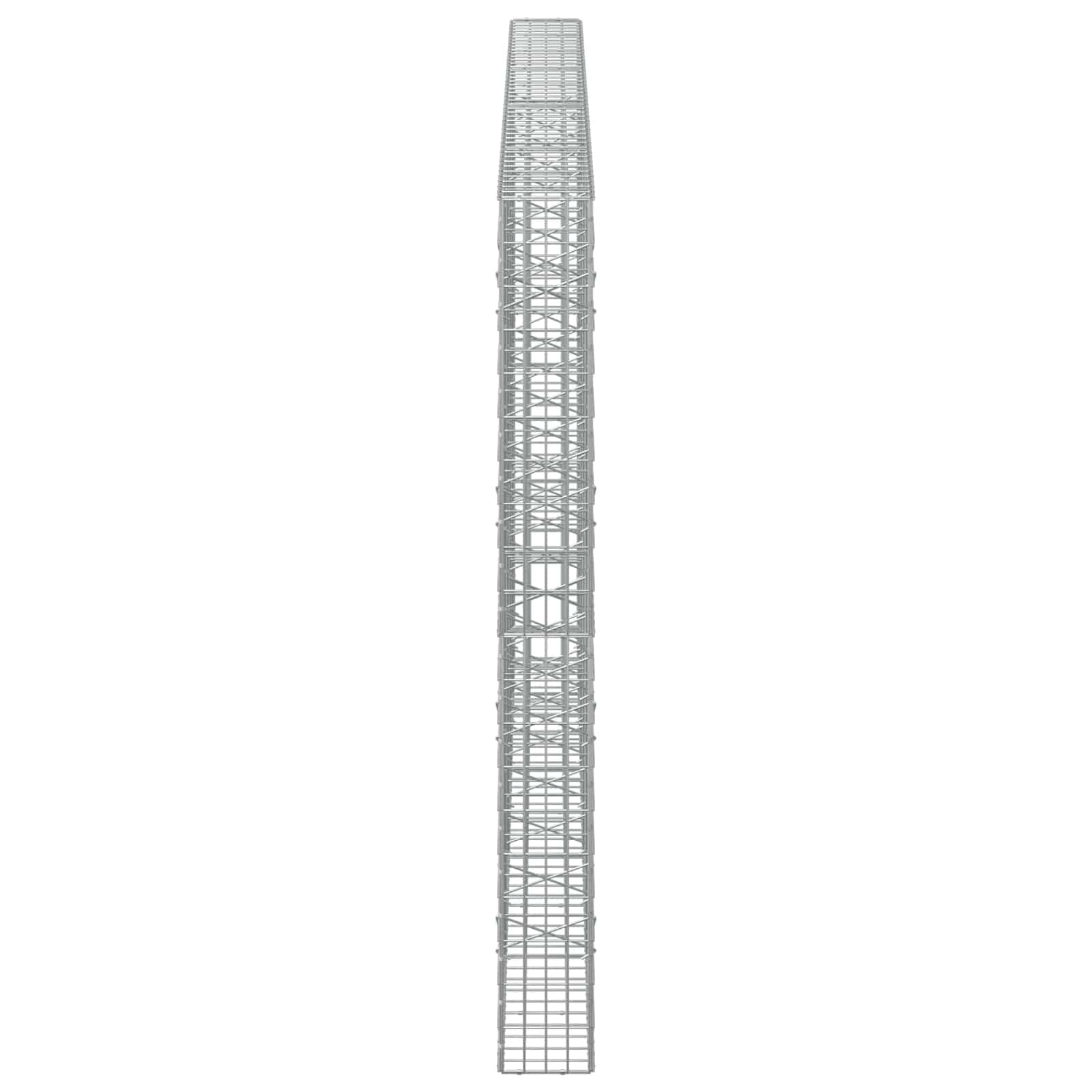 Gabion z žico 5 mm in mrežo 5x10 cm 450x20x200 cm