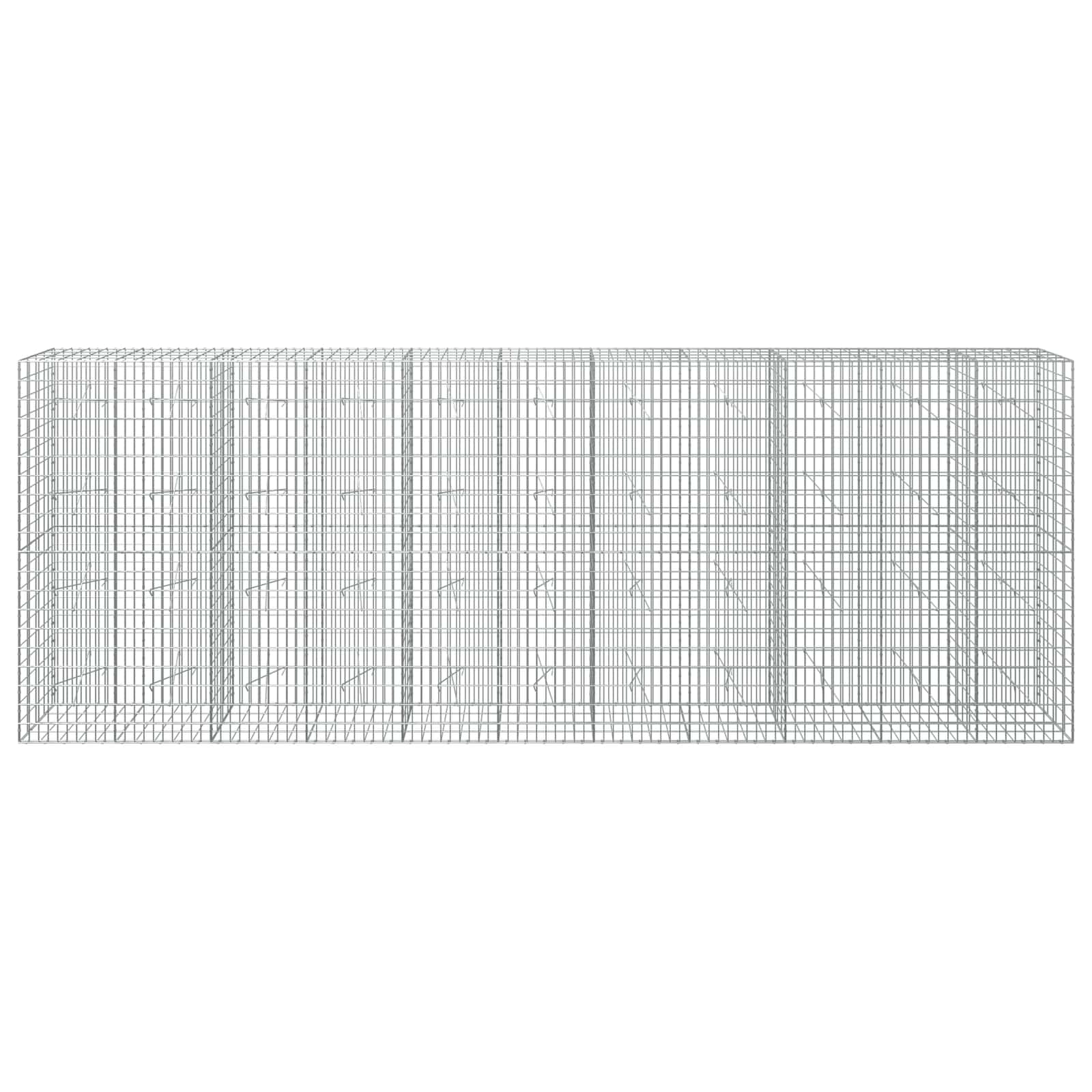 Gabion z žico 5 mm in mrežo 5x10 cm 550x20x200 cm