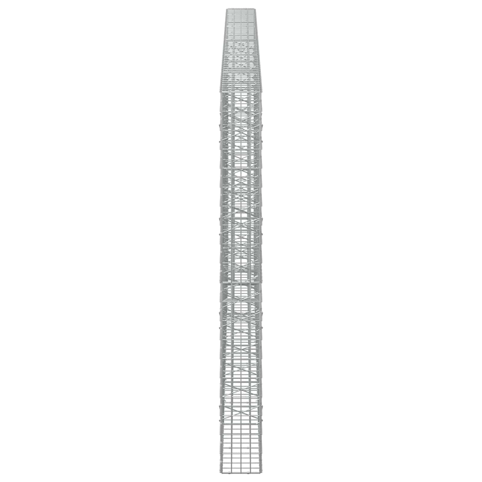Gabion z žico 5 mm in mrežo 5x10 cm 550x20x200 cm