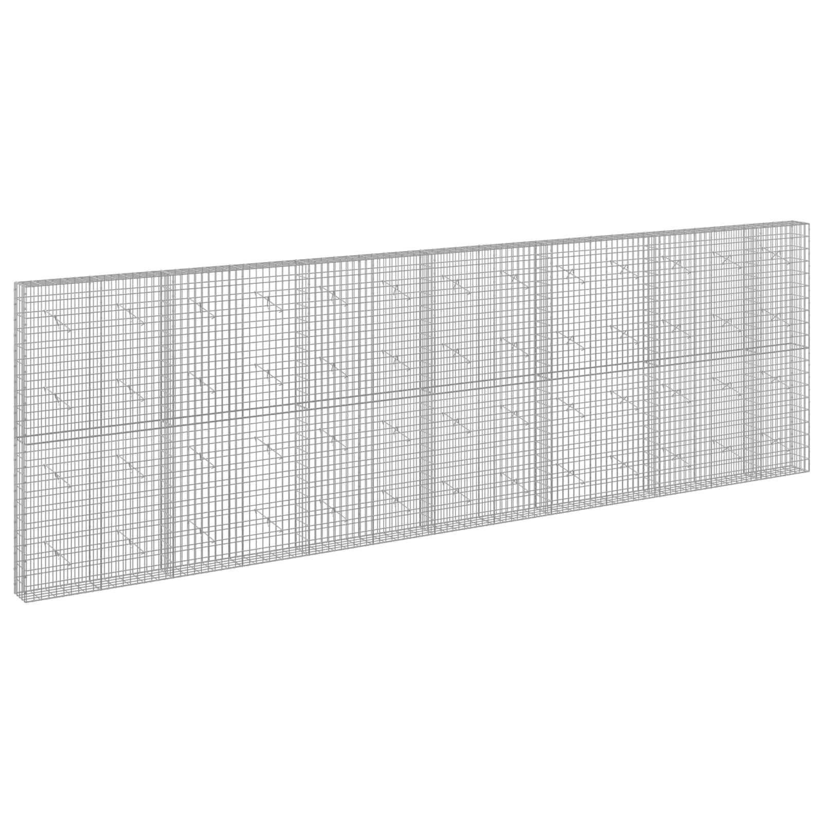 Gabion z žico 5 mm in mrežo 5x10 cm 650x20x200 cm